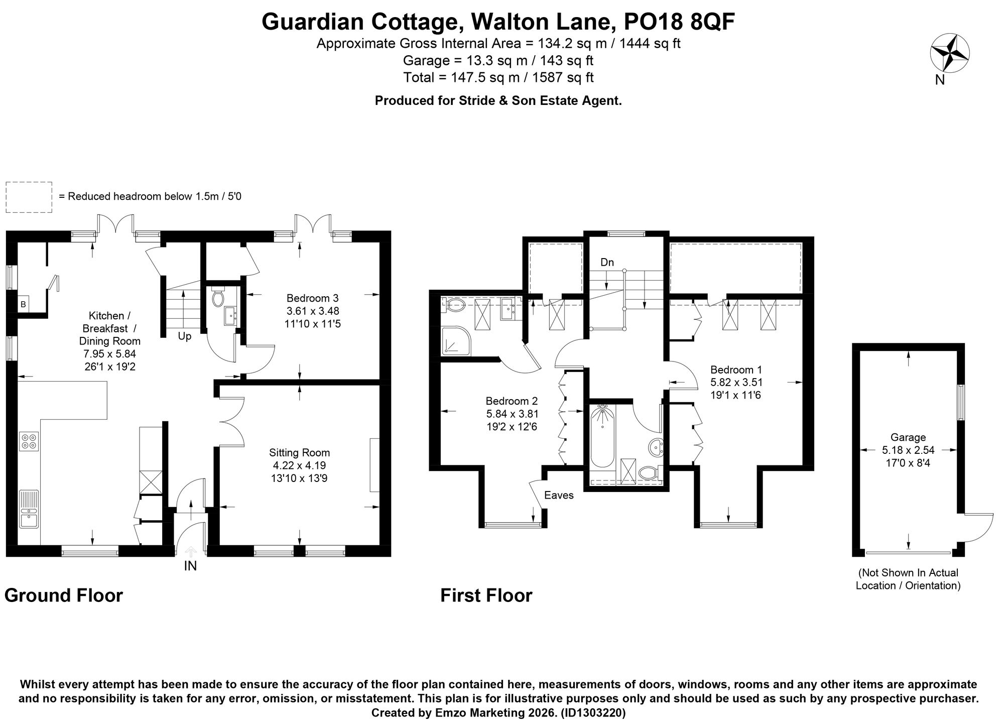 Guardian Cottage Walton Lane, Chichester floorplan
