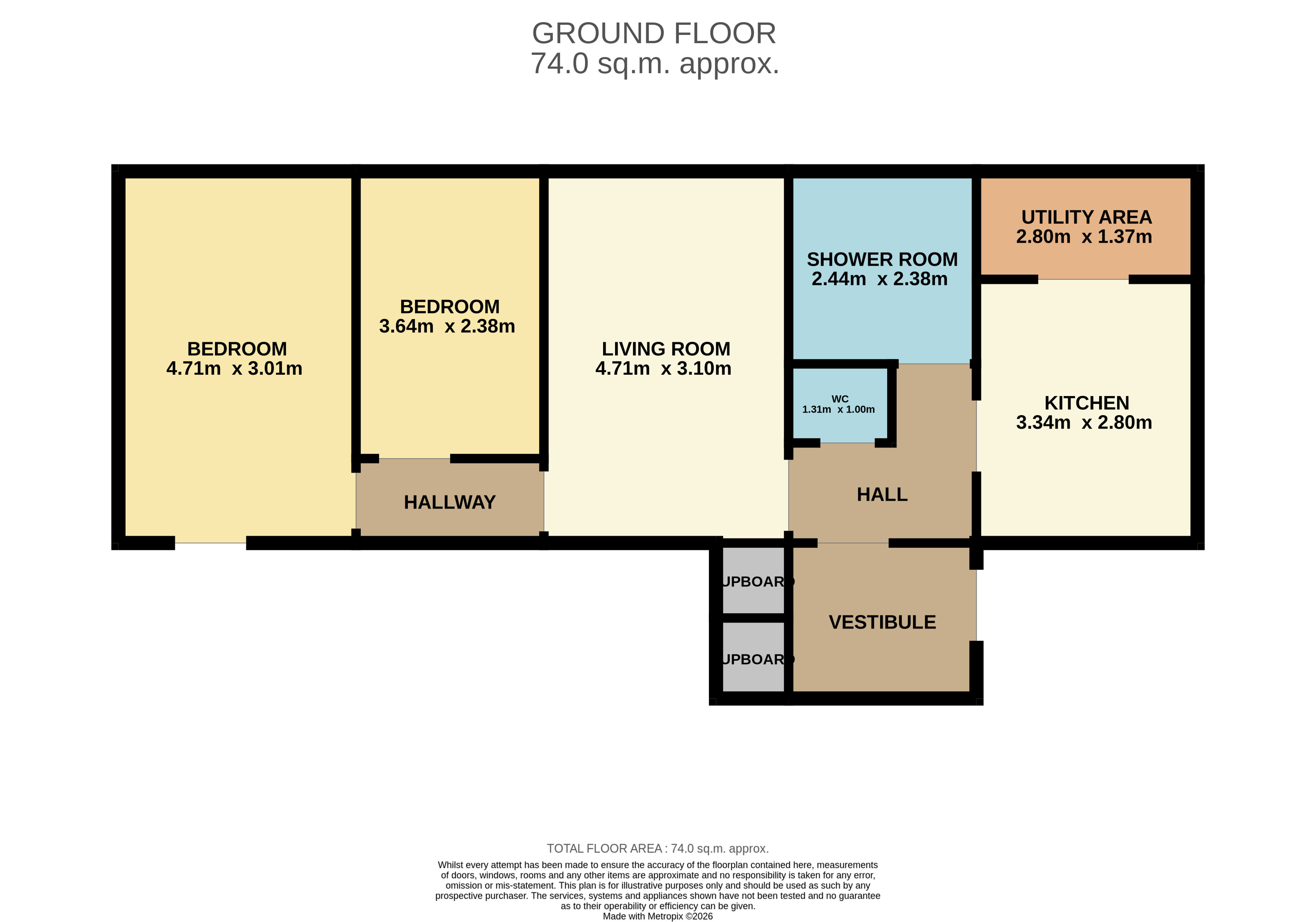 Bellfield Cottage, Little Brechin, Brechin floorplan