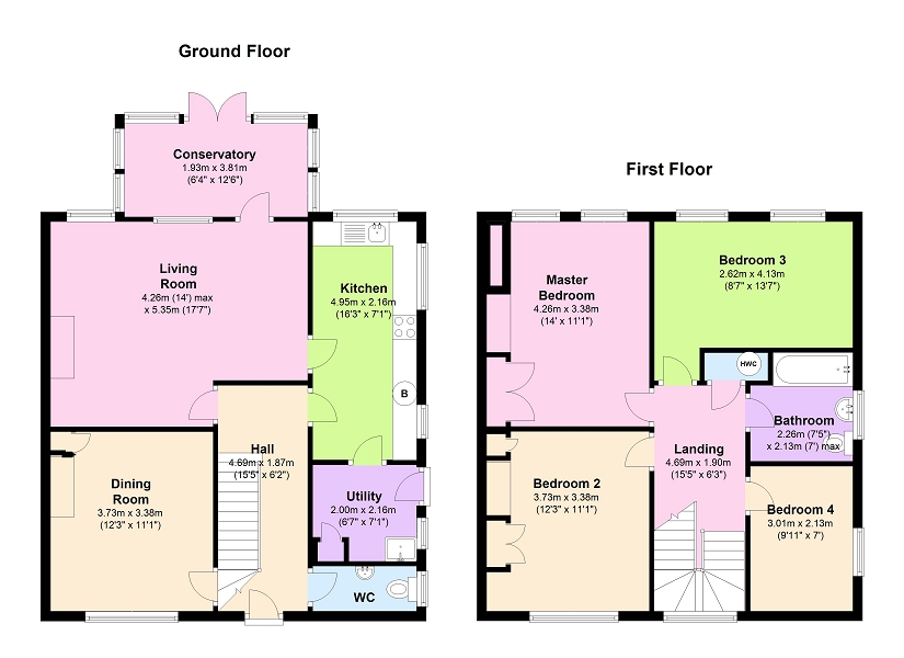 4 Bedrooms Semi-detached house for sale in Ash Road, Sandiway, Northwich, Cheshire. CW8