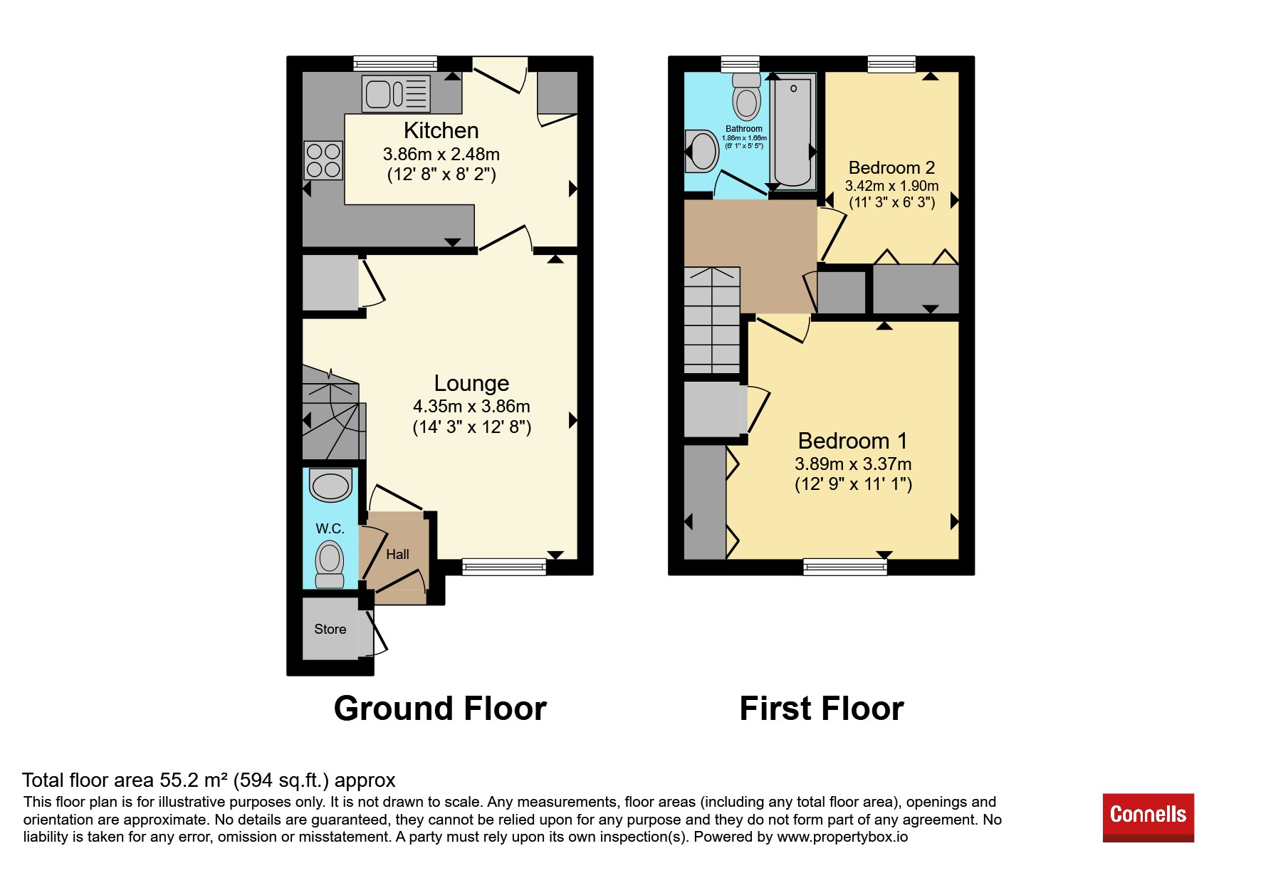55, Waldren Close, Poole floorplan
