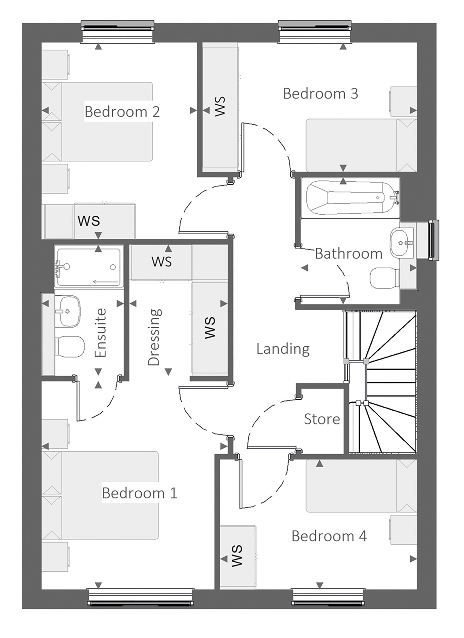 75, Gatewen Road, New Broughton, Wrexham floorplan