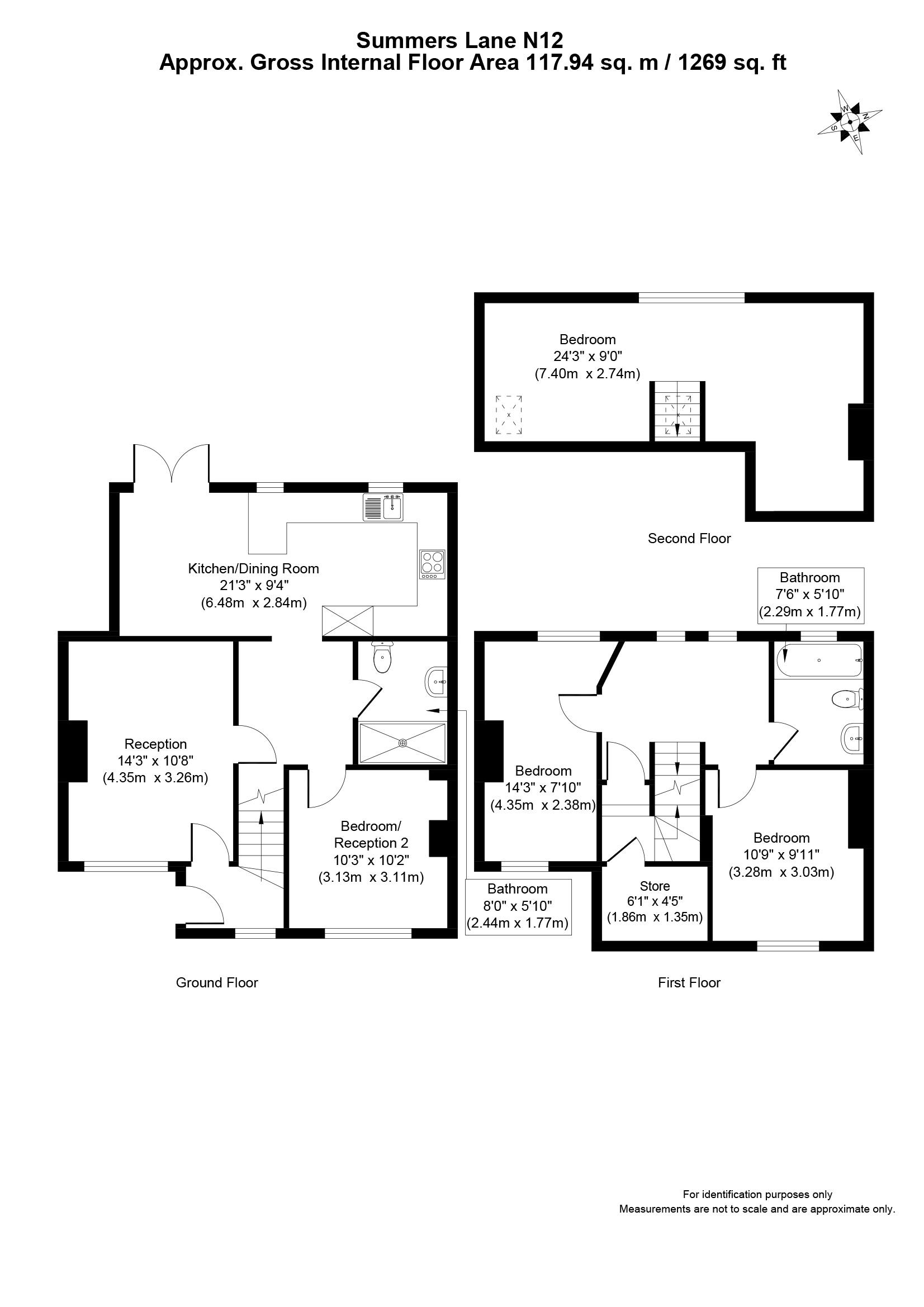 Summers Lane, London N12, 3 bedroom end terrace house for sale