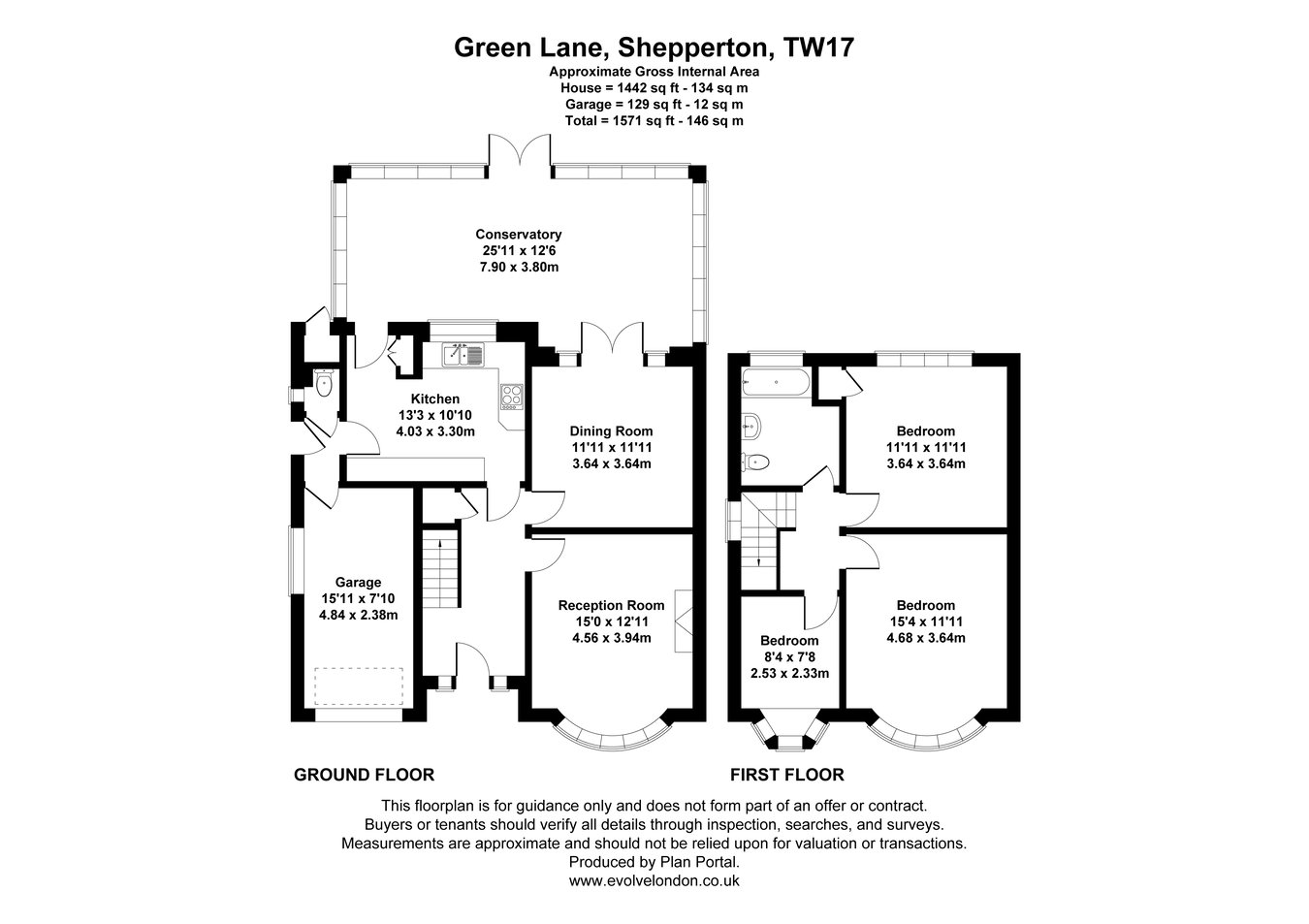 73, Green Lane, Shepperton floorplan