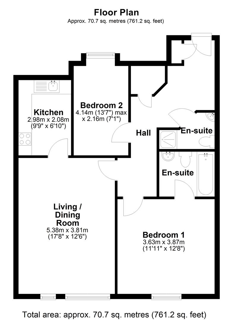 23 St. Bartholomews Court, Riverside, Cambridge floorplan