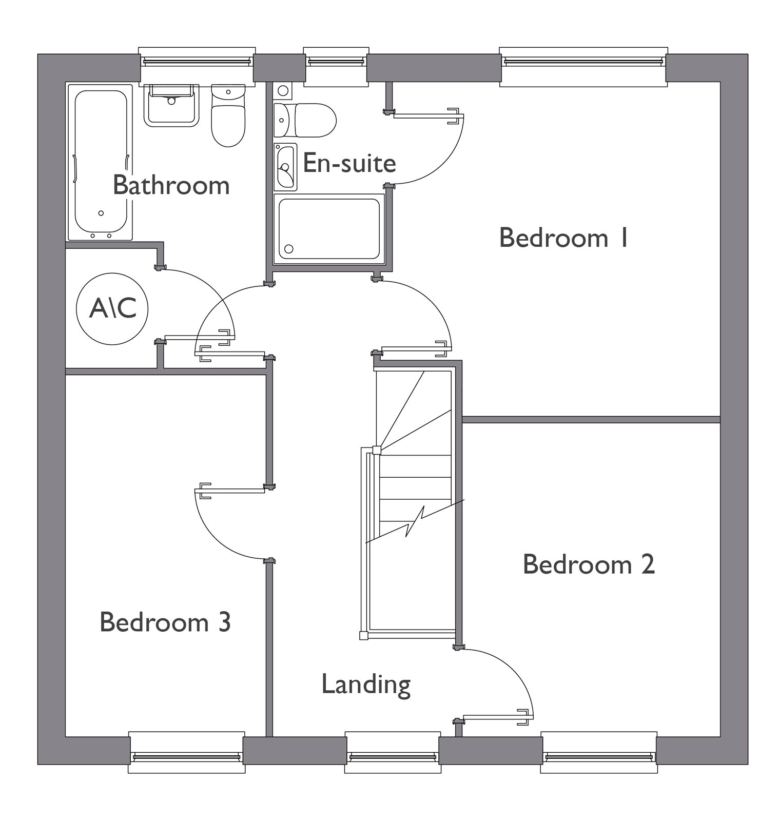 Plot 1 (Mettingham),, The Landings, Halesworth floorplan