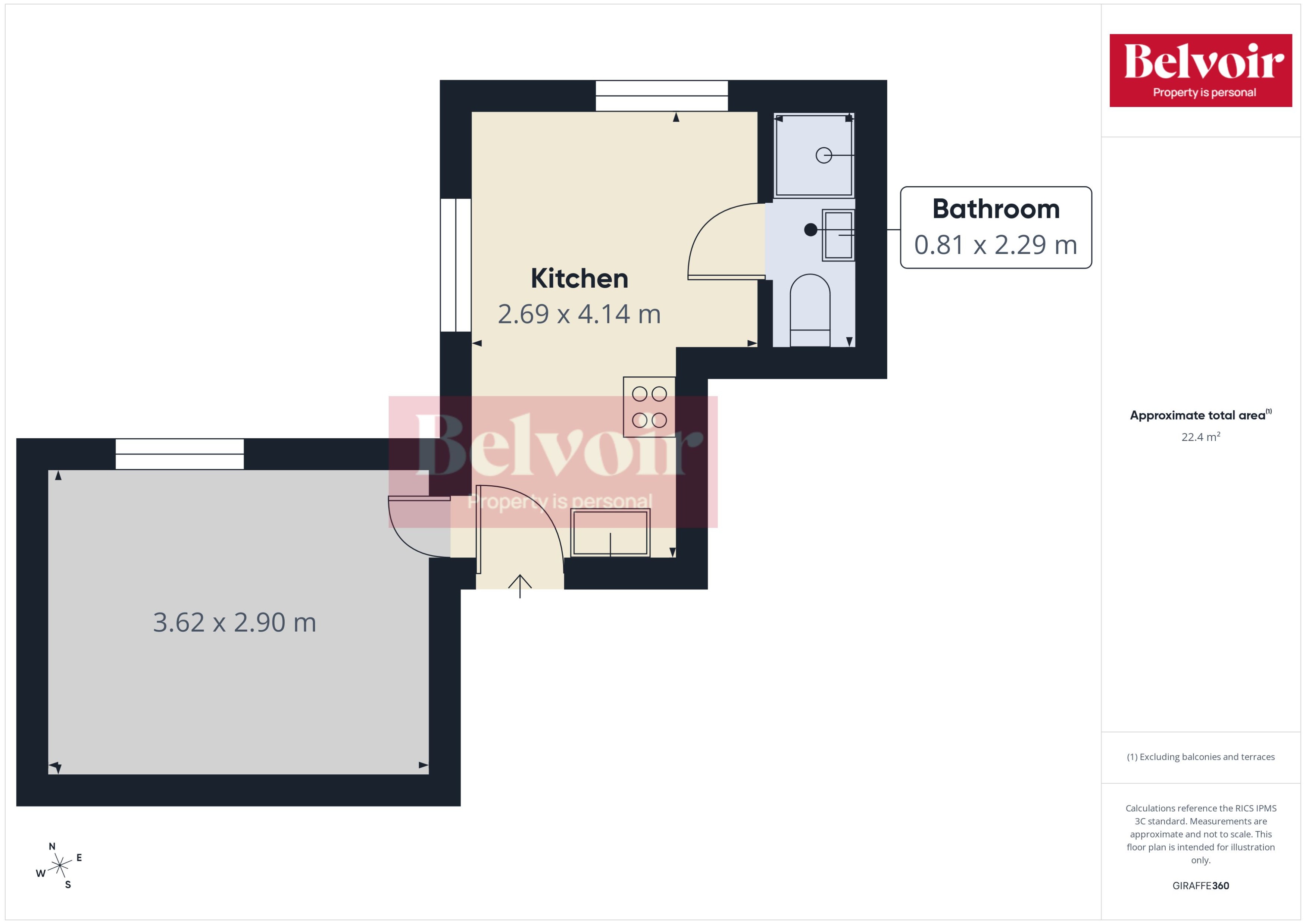 81B, Main Road, Chelmsford, Essex floorplan
