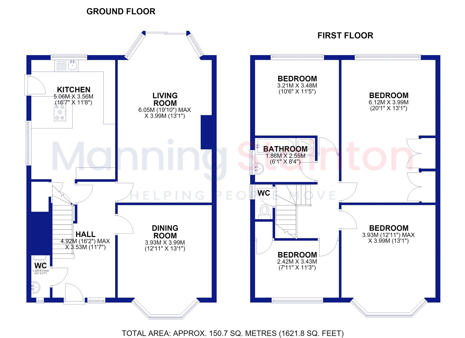 602, Stonegate Road, West Yorkshire floorplan