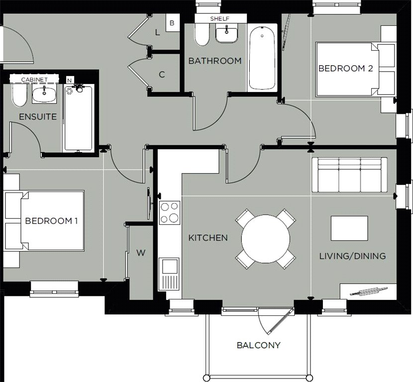 Abbey Barn Park, High Buckinghamshire HP10, 2 bedroom flat for
