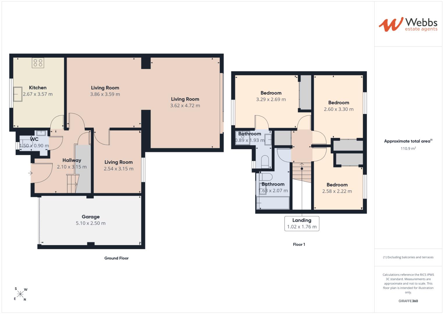 2, Foxtail Way, Cannock floorplan