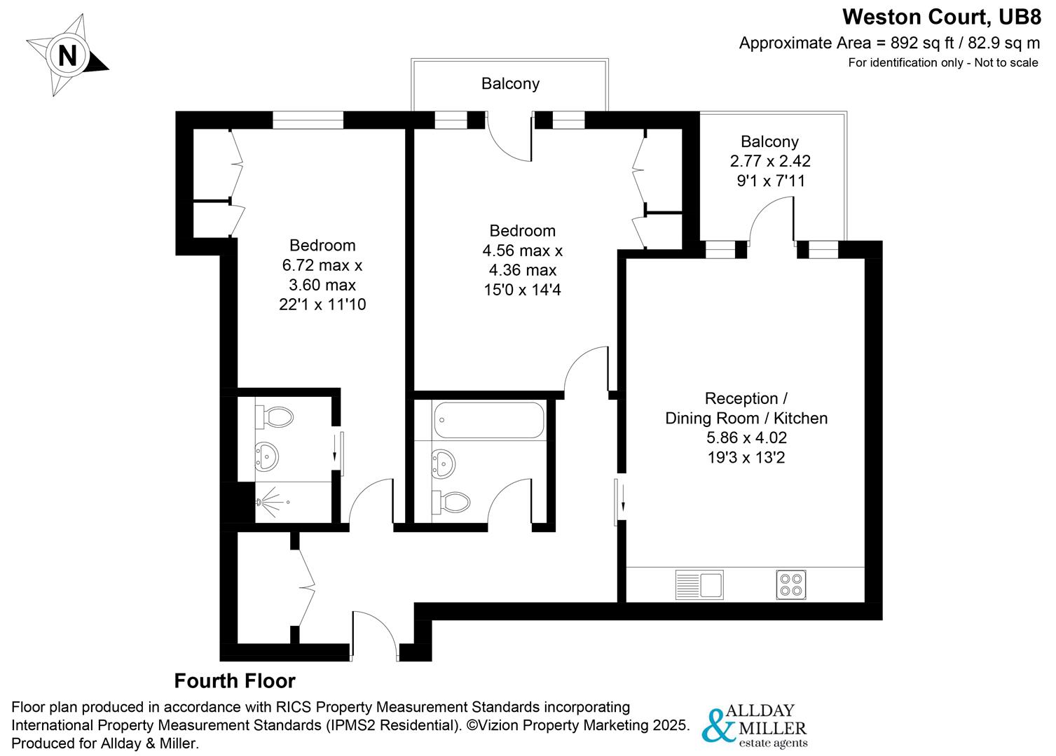 Brindley Place, Uxbridge floorplan
