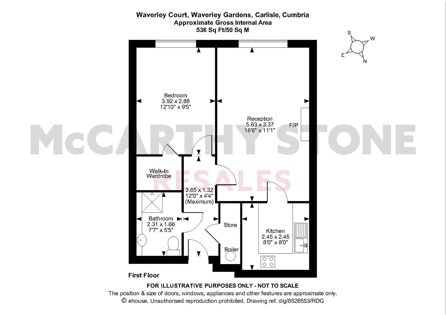Waverley Gardens, Carlisle CA3, 1 bedroom flat for sale 63285304