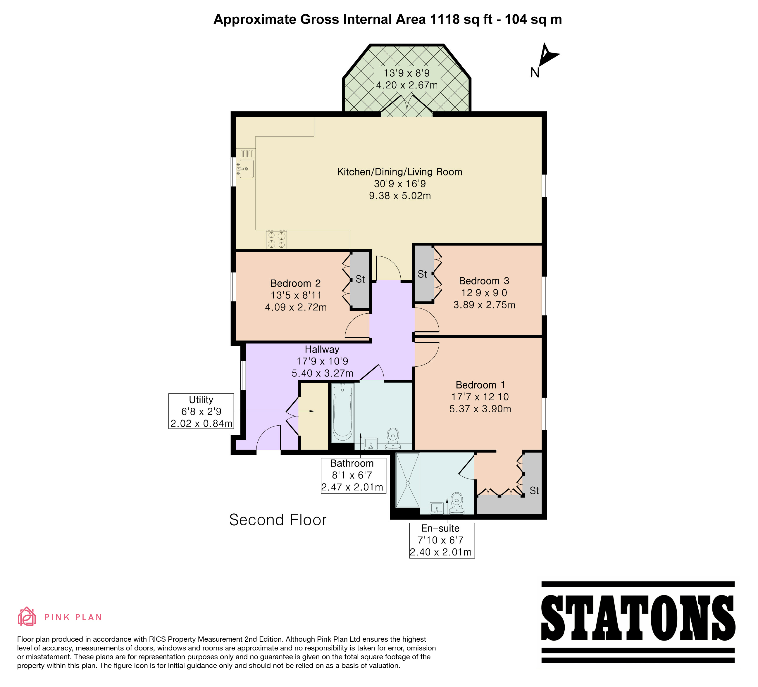 Flat 8 Heamoor House, 1, Trento Mews, Barnet floorplan
