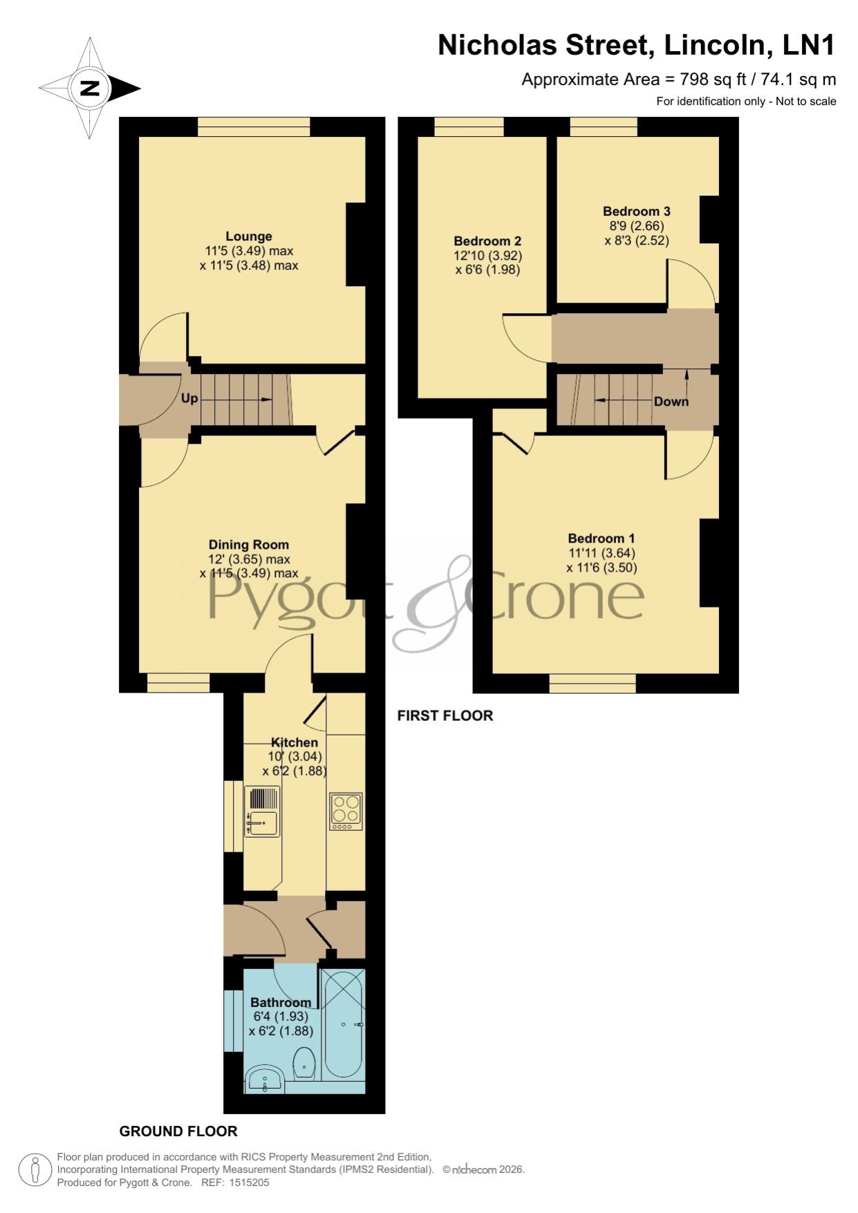 64, St. Nicholas Street, Lincoln floorplan