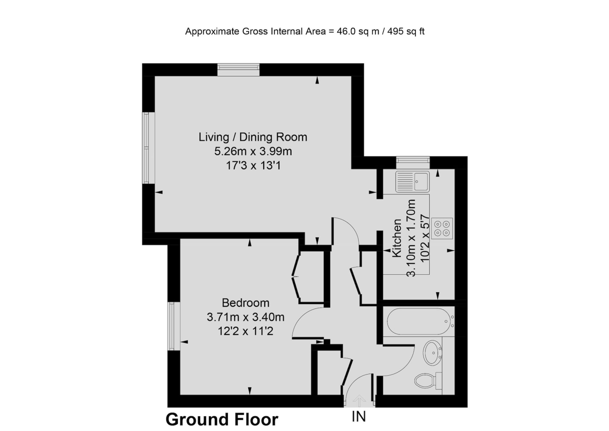 Flat 7, Meadow View Water Eaton Road, Oxford floorplan
