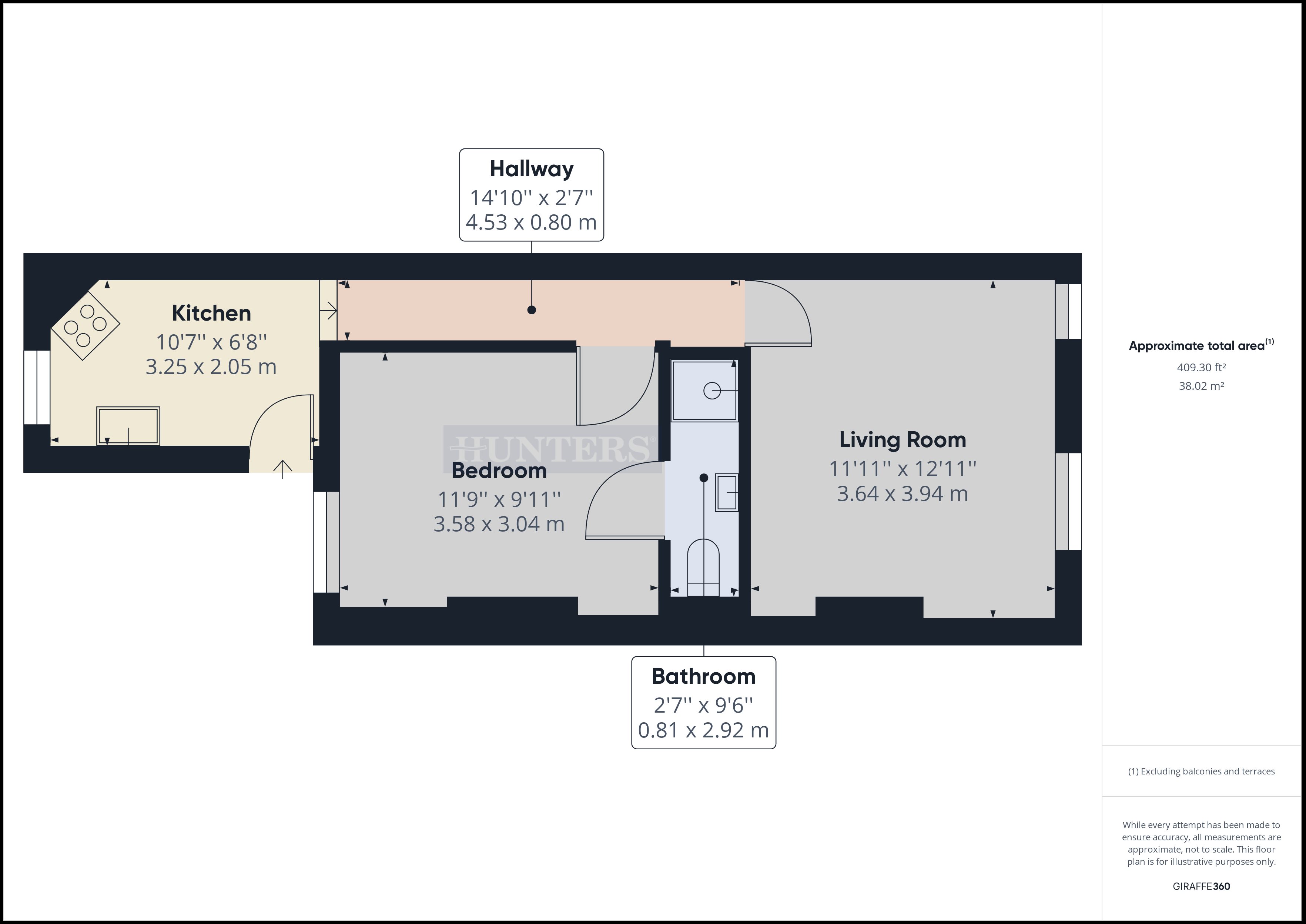 The Salon, Flat 1a, Westwood Road, Westwood Road floorplan