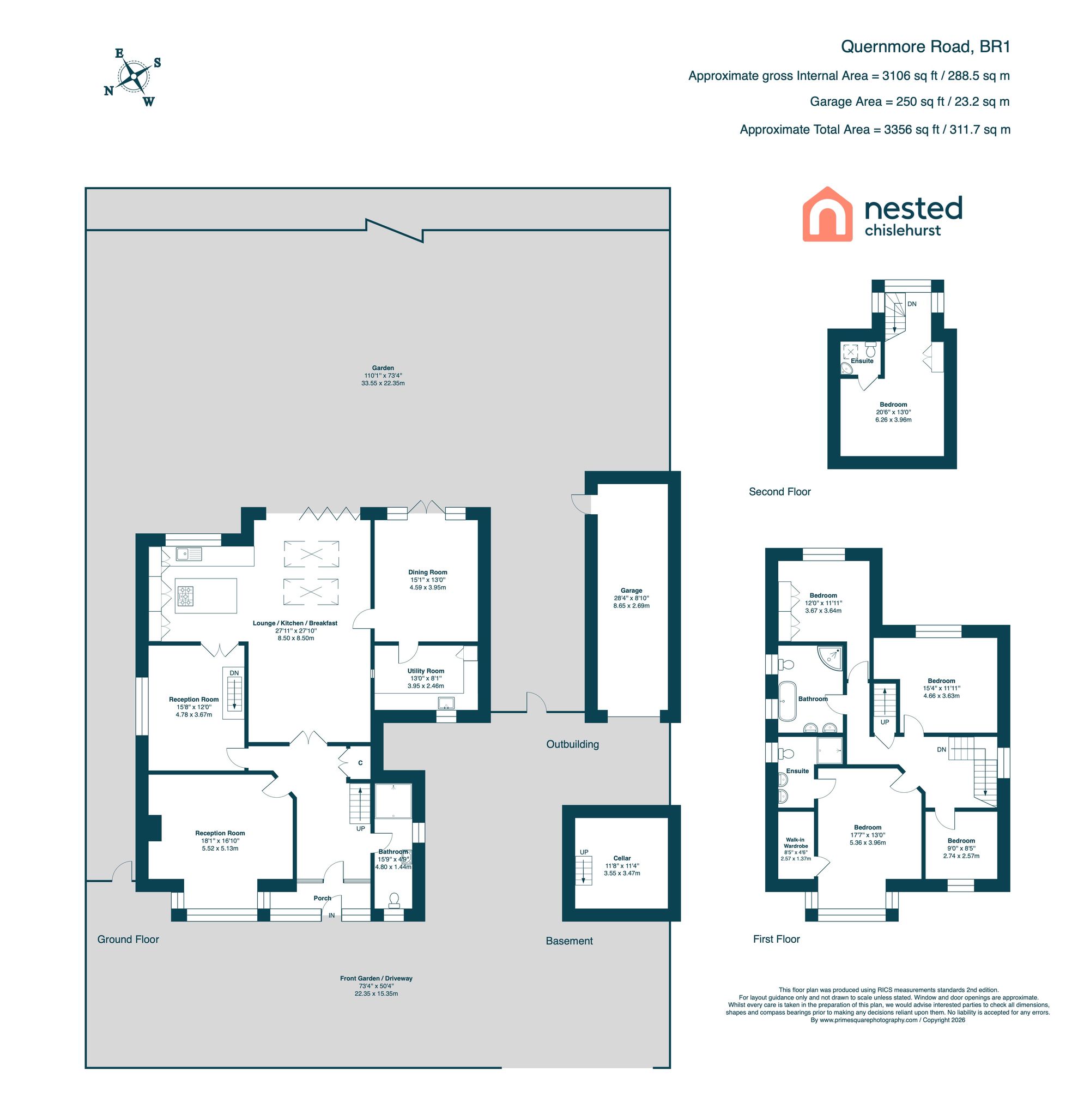 14 Quernmore Road, Bromley floorplan