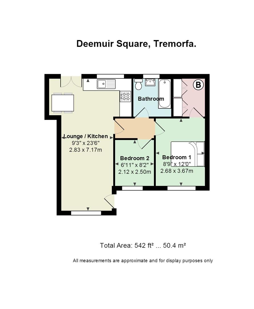 2 Bedrooms Flat to rent in Deemuir Square, Splott, Cardiff CF24