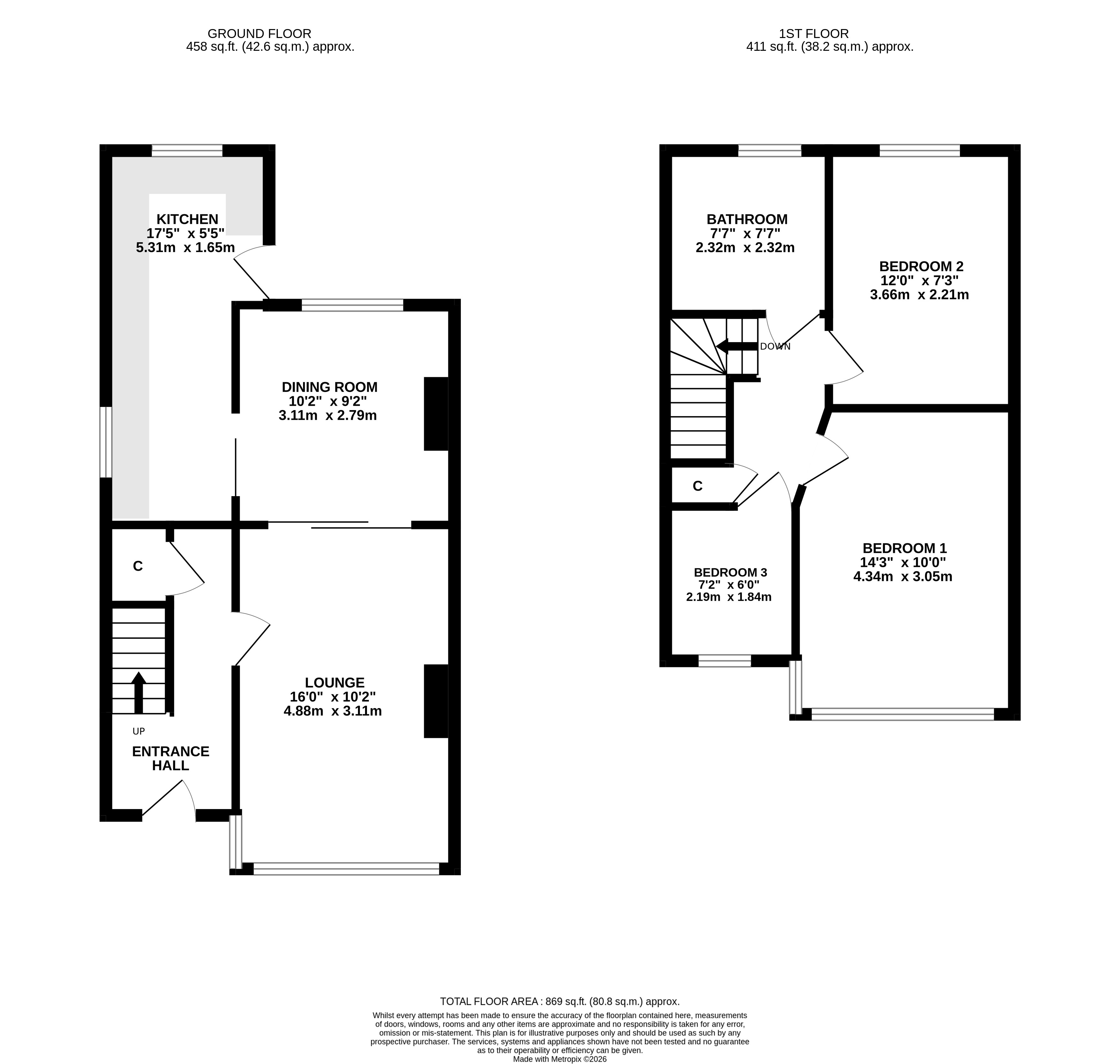 55, Vesper Gate Mount, West Yorkshire floorplan