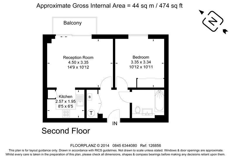 Nelson Walk, 4, 17 Nelson Walk, London floorplan