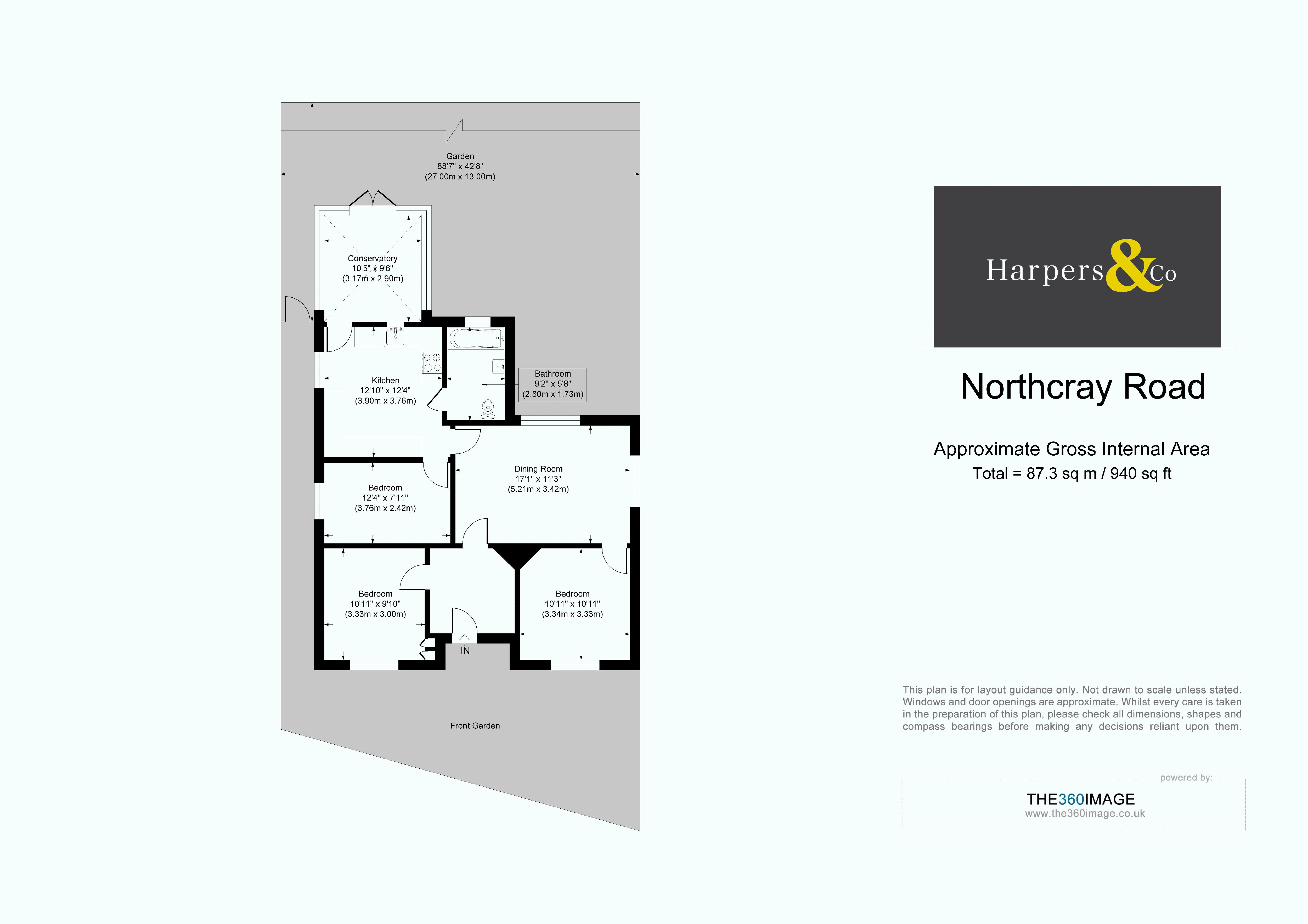 181, North Cray Road, Sidcup floorplan