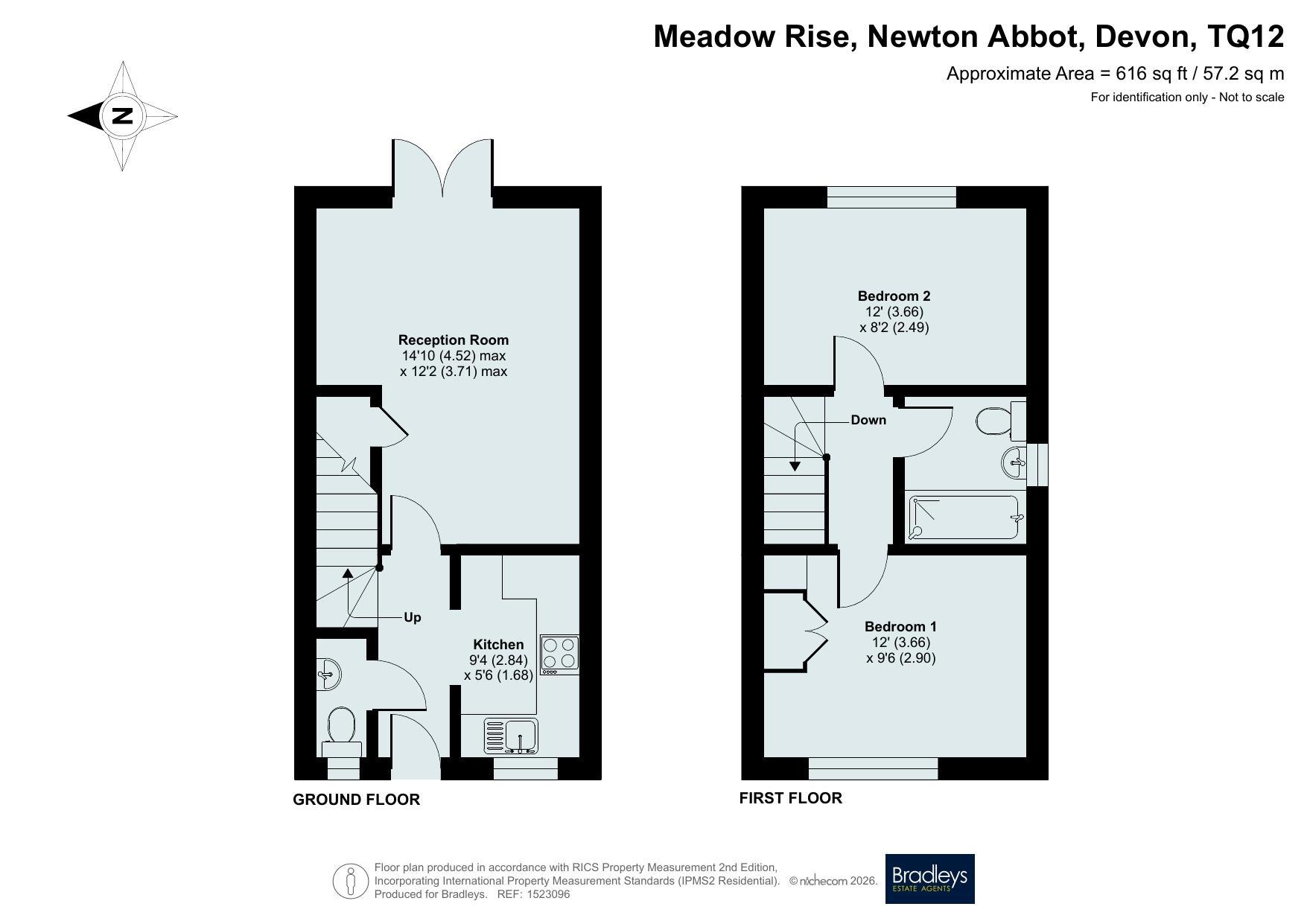 26 Meadow Rise, Newton Abbot Devon, Devon floorplan