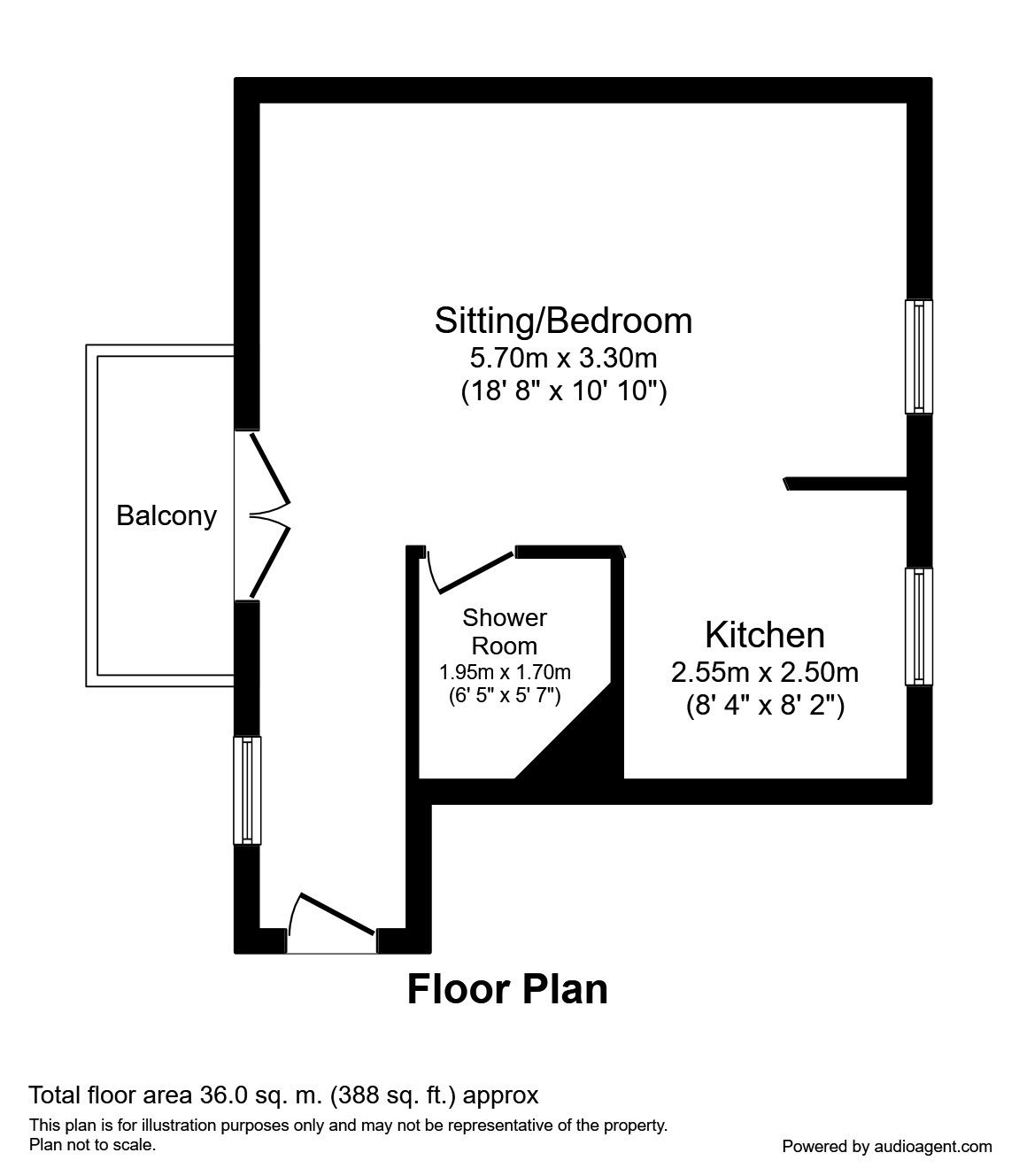 1 Bedrooms Flat to rent in Cross Bedford Street, Sheffield S6