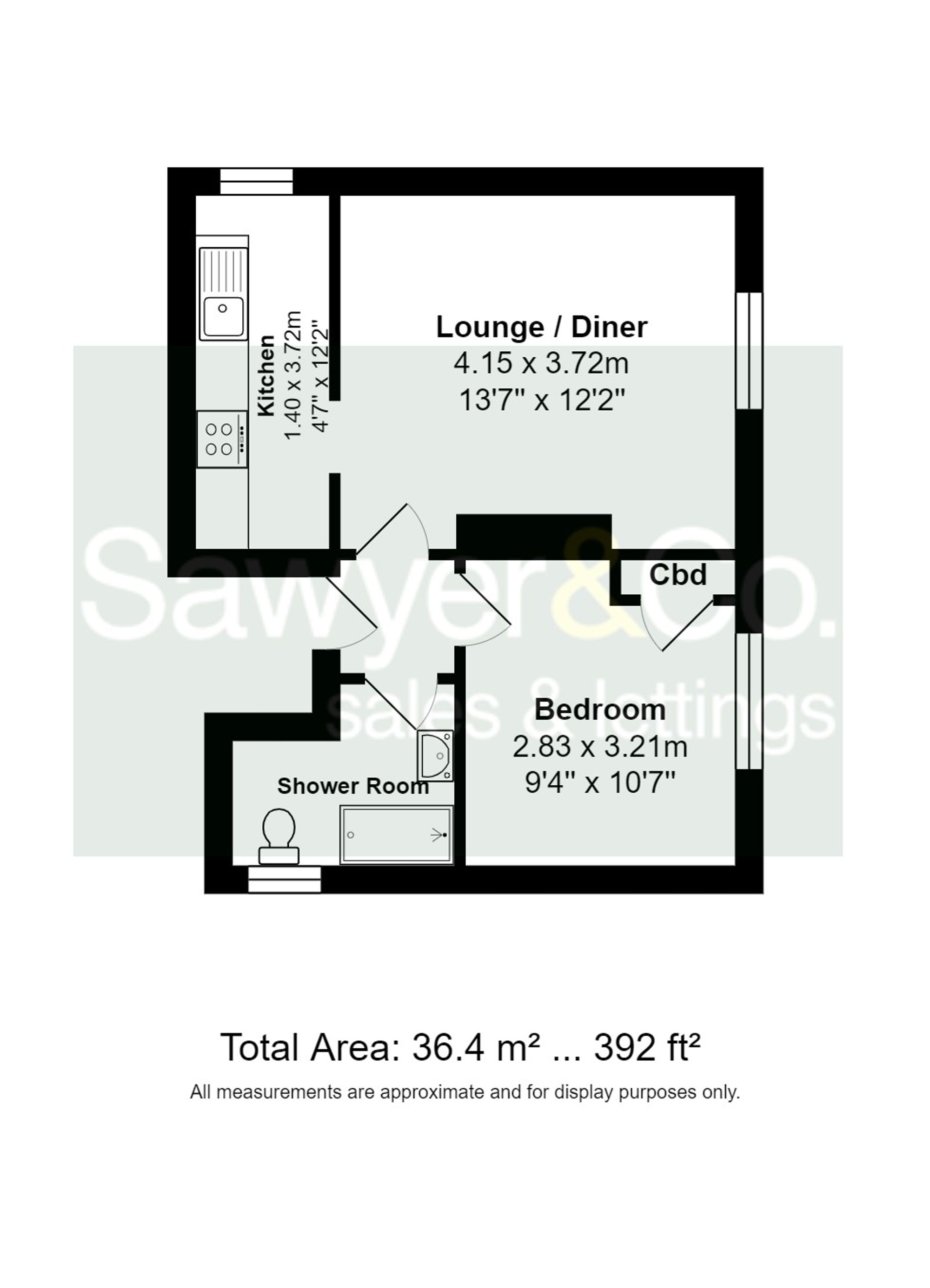 Flat 12, 106 Lansdowne Place, Hove floorplan