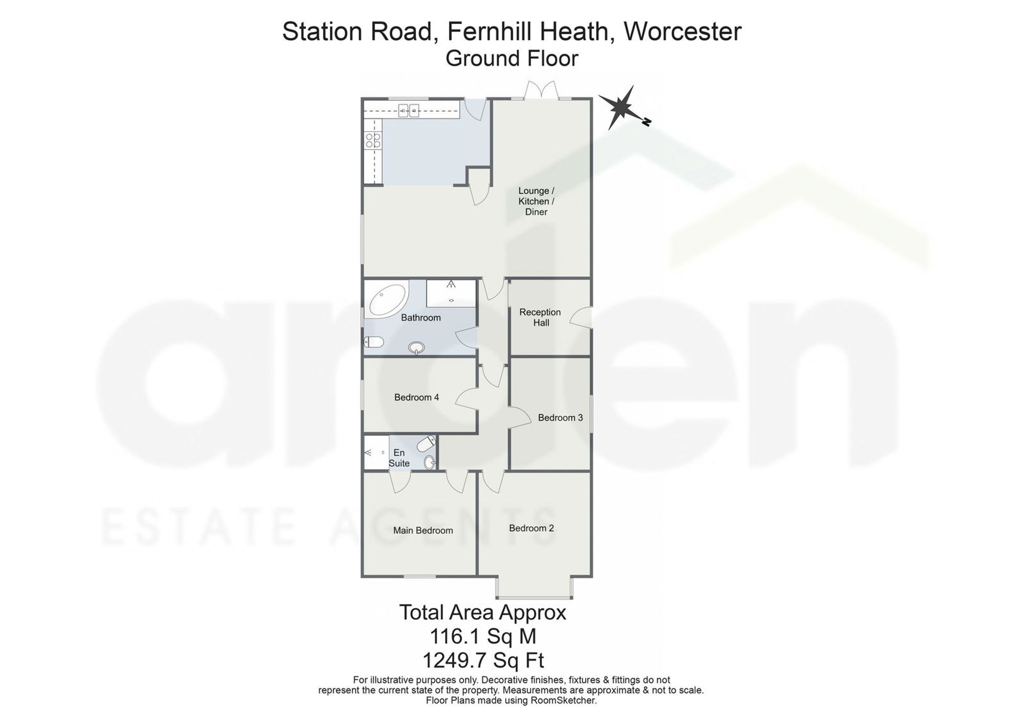 55 Station Road, Worcester floorplan