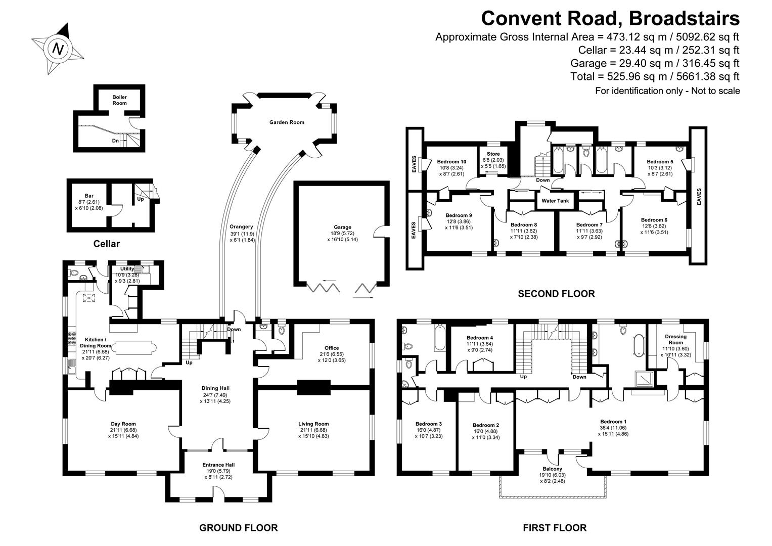 Arusha, Convent Road, Broadstairs floorplan