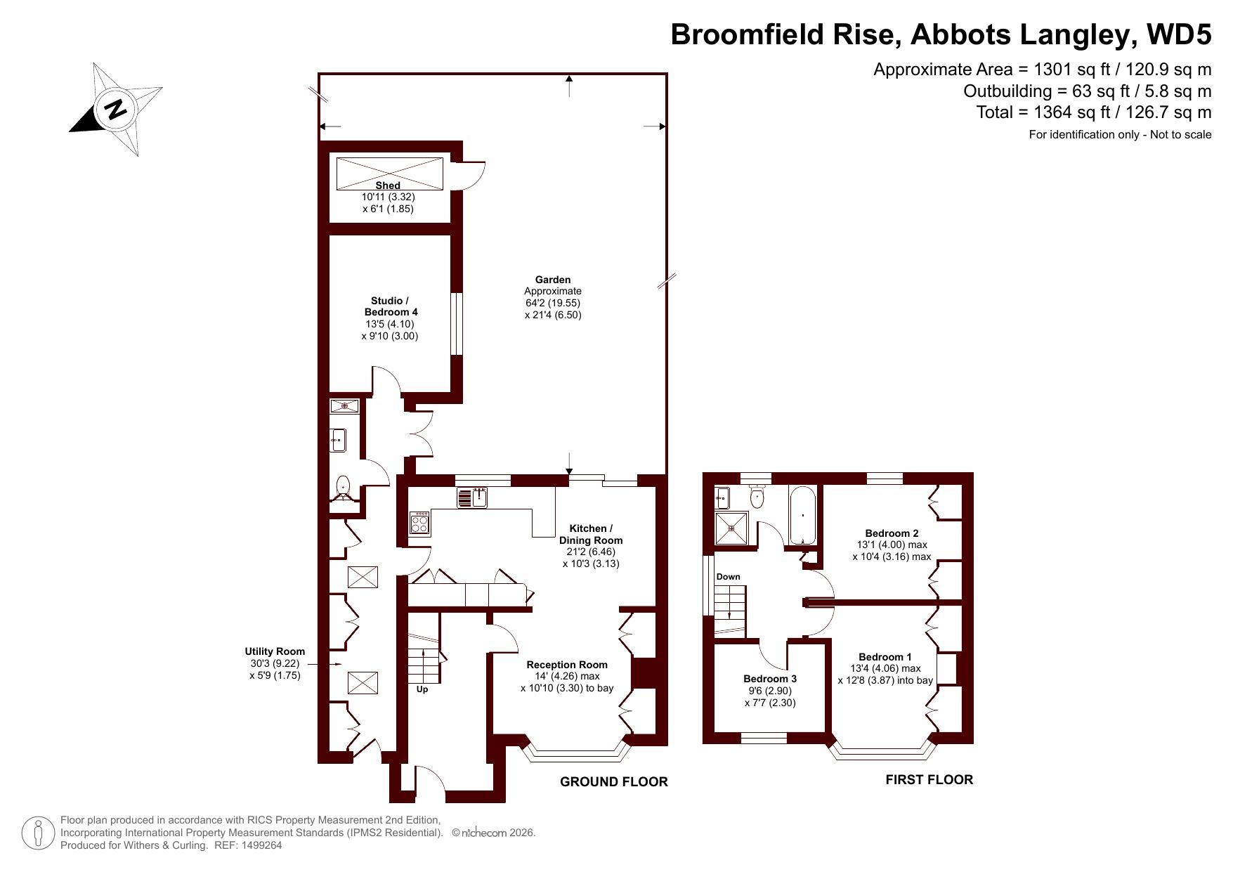 65 Broomfield Rise, Abbots Langley floorplan