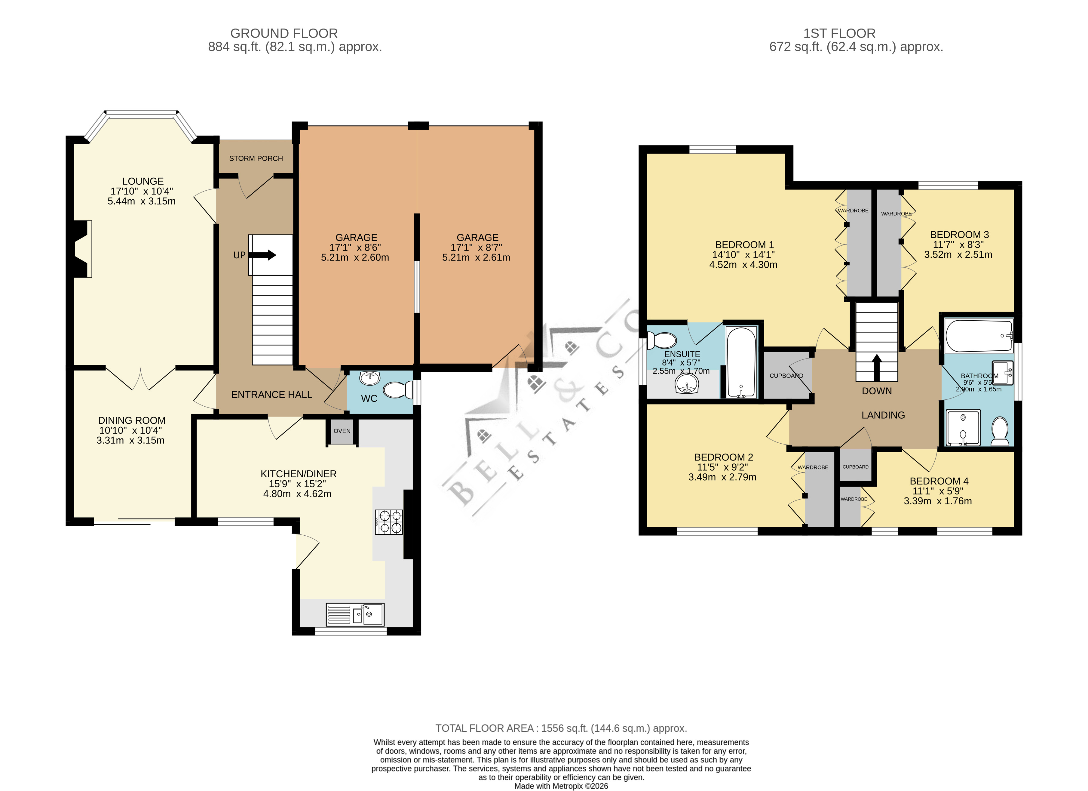1, Stoneleigh Close, Sheffield floorplan