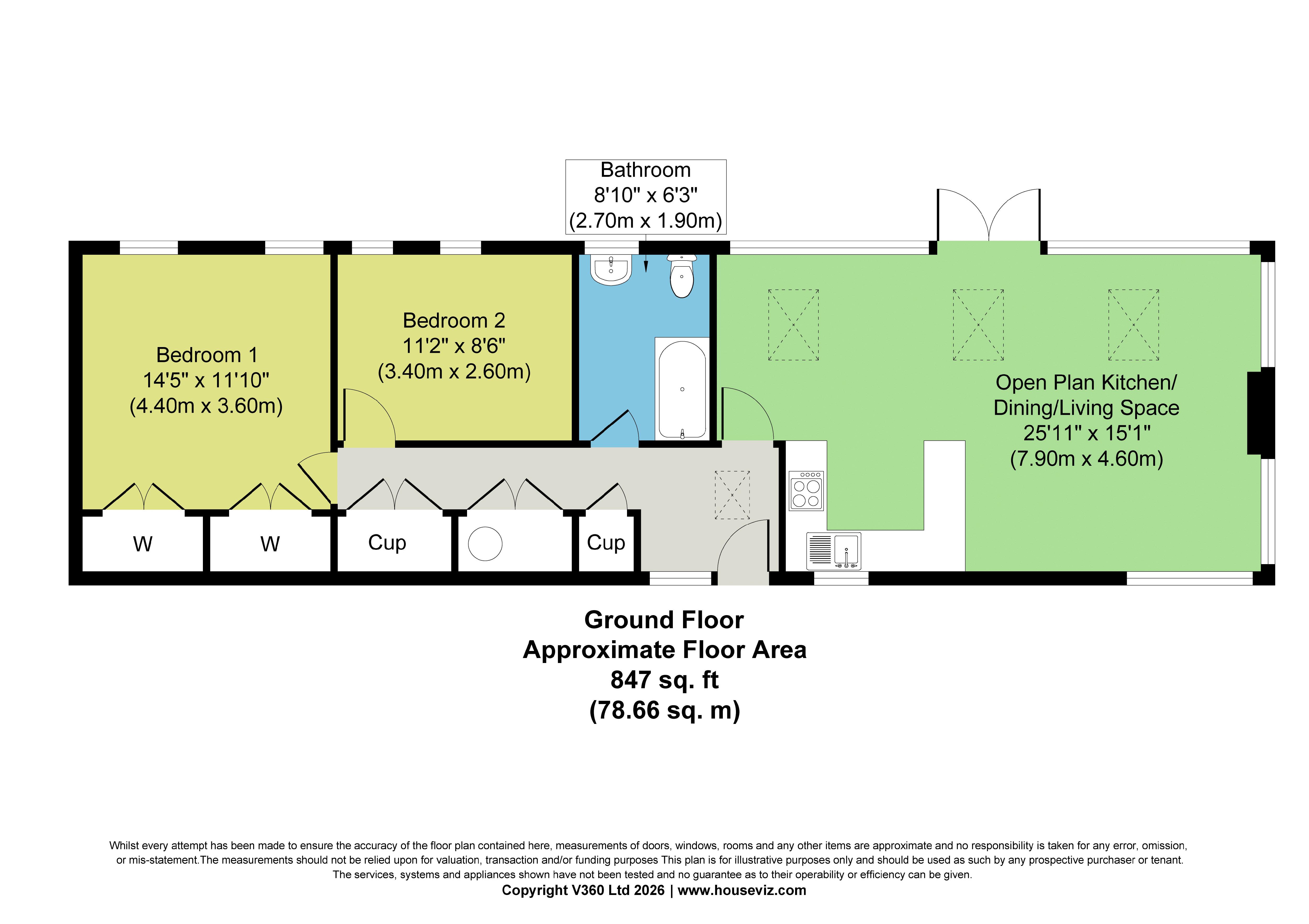 Oak Tree Cottage, Moor Lane, York floorplan