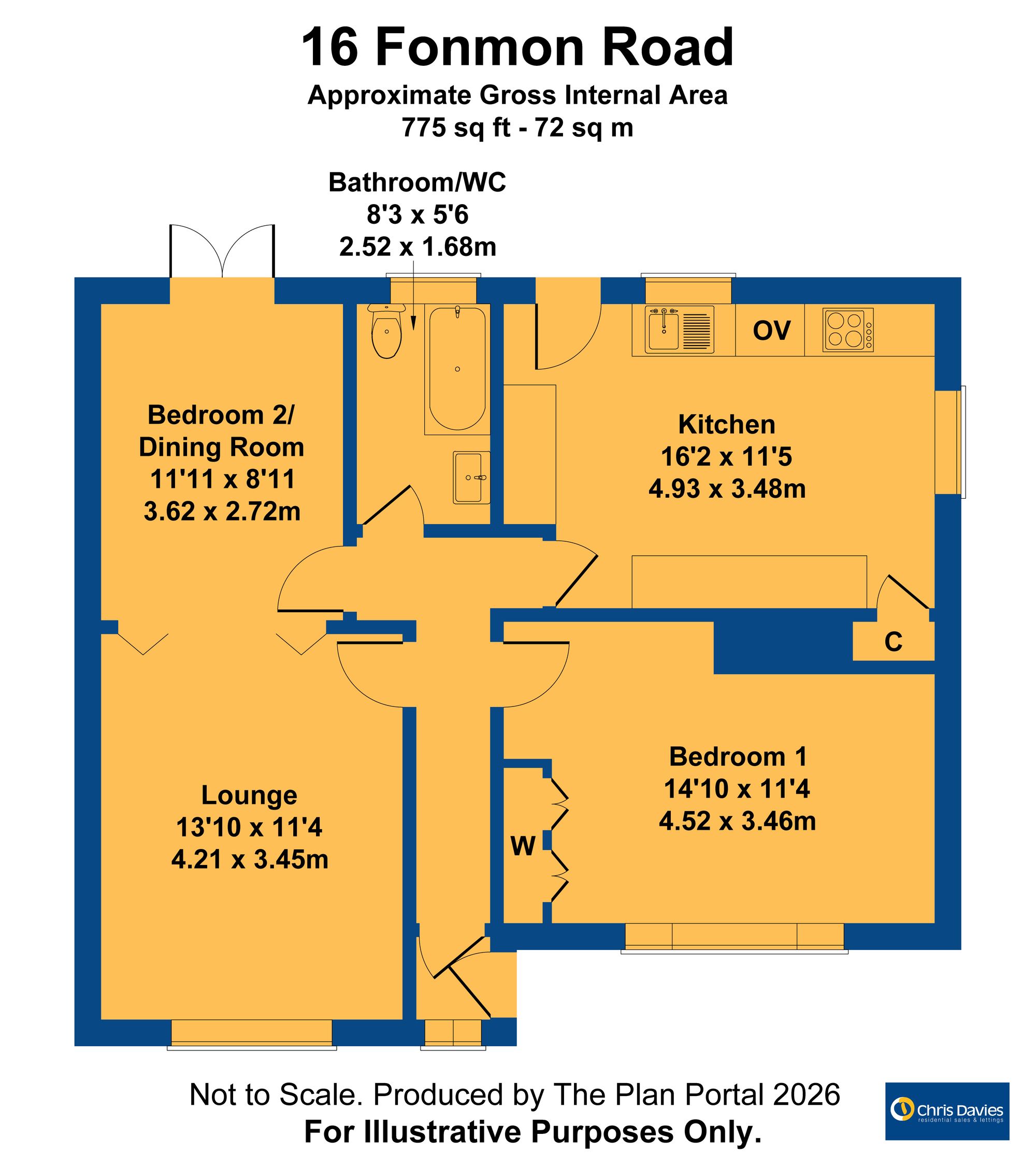 16 Fonmon Road, Barry floorplan