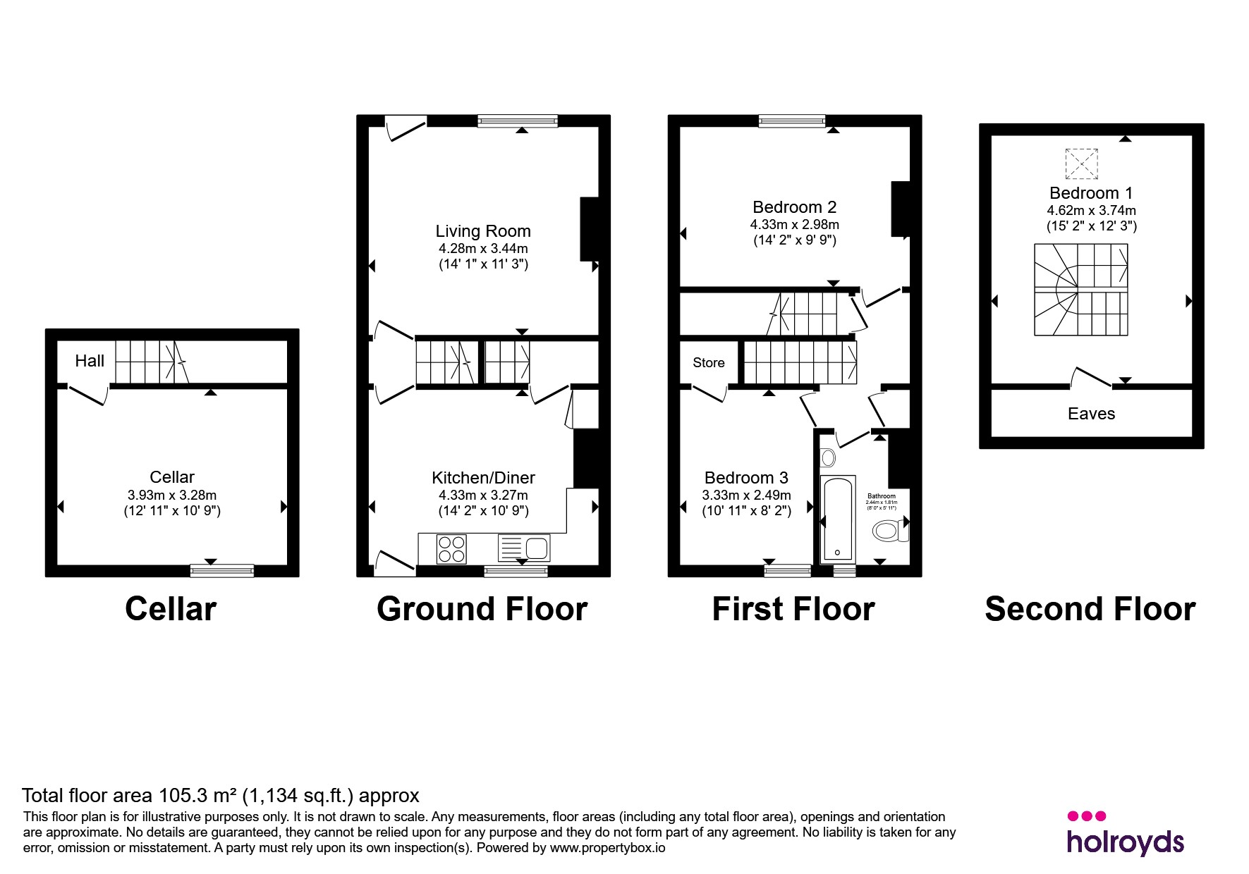4, Crownest Road, Bingley floorplan