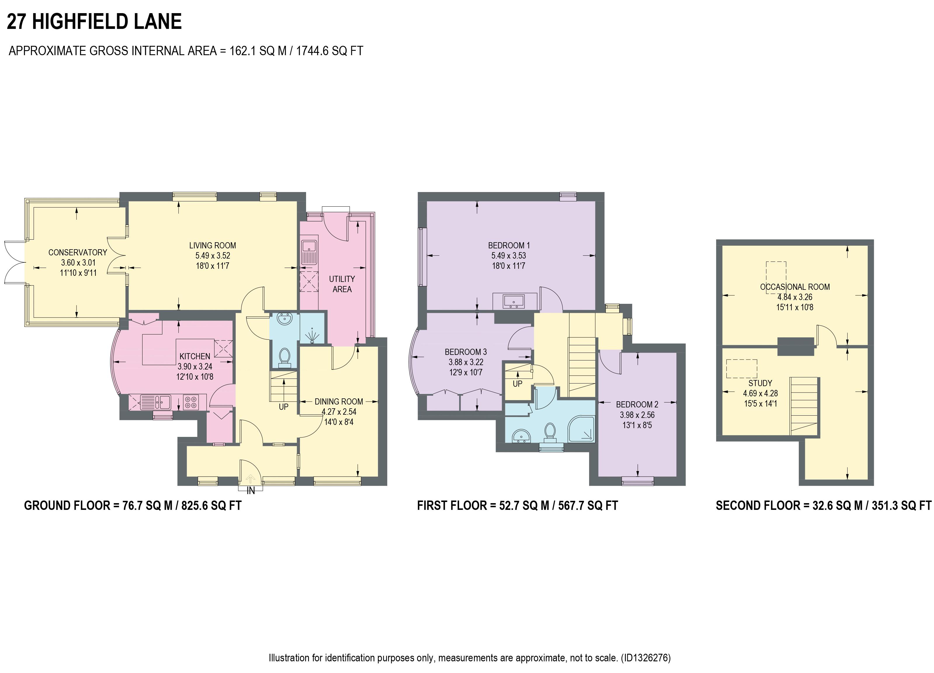 27, Highfield Lane, Chesterfield floorplan