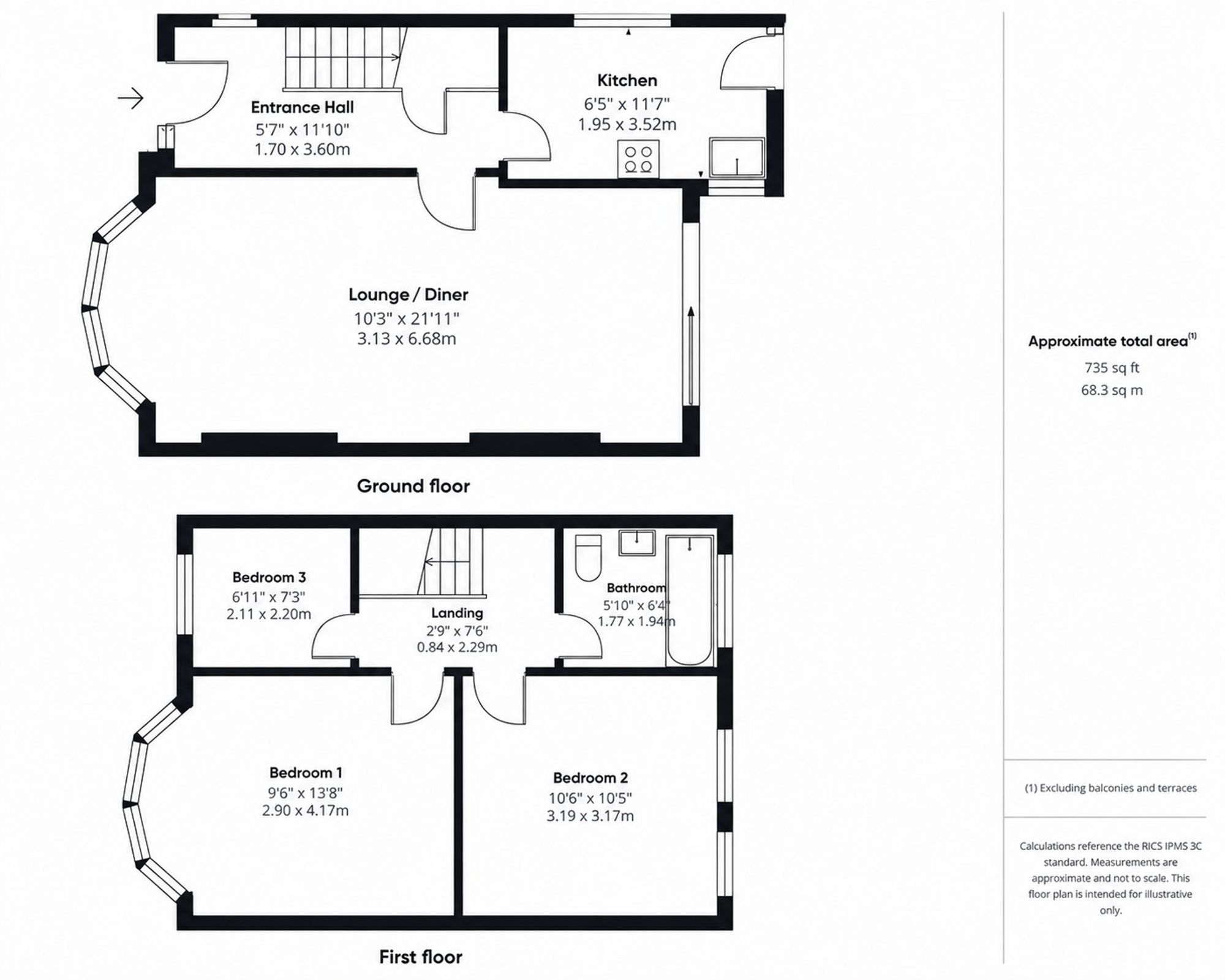 6 Grasmere Road, Gloucester floorplan