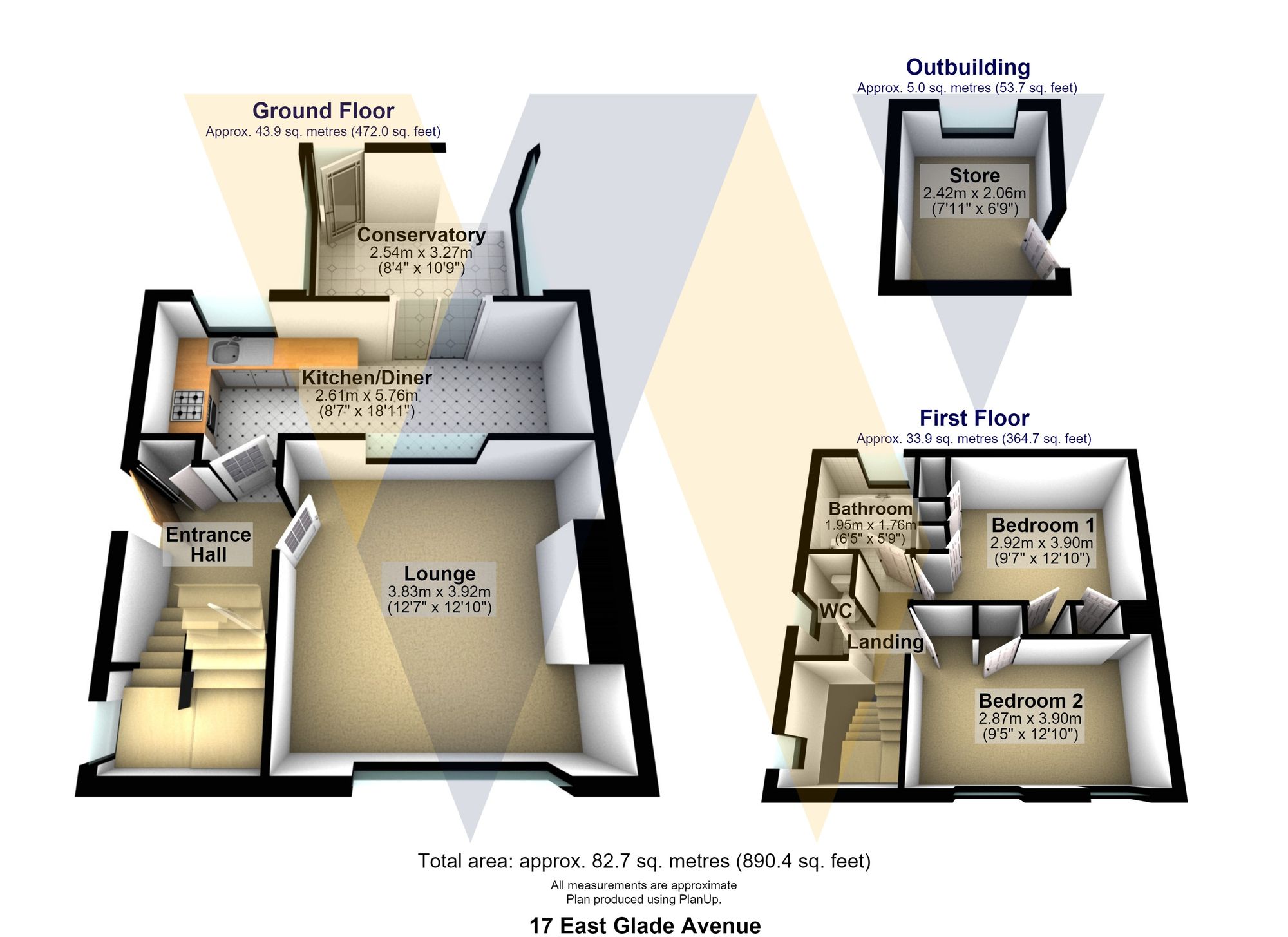 17 East Glade Avenue, Sheffield floorplan