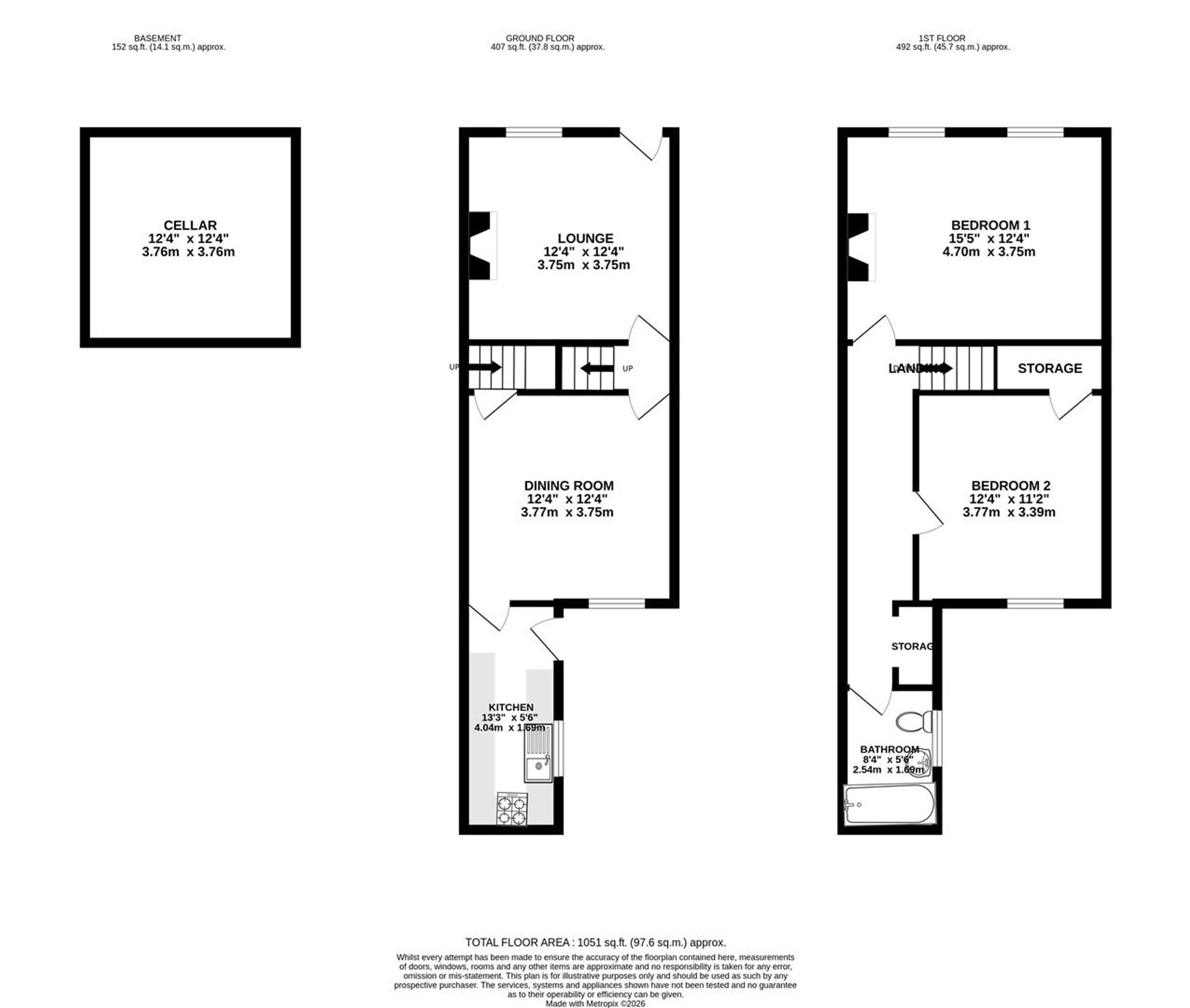 29, Queen Street, Chesterfield floorplan