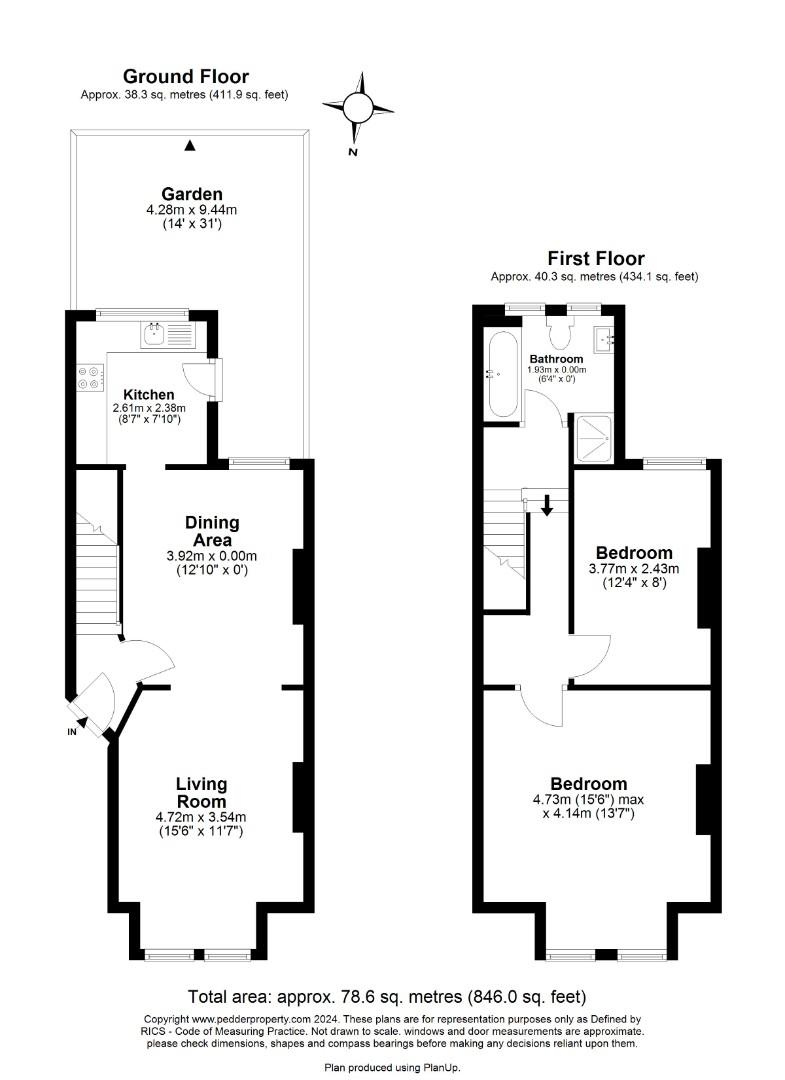 5A, Tintagel Crescent, London floorplan
