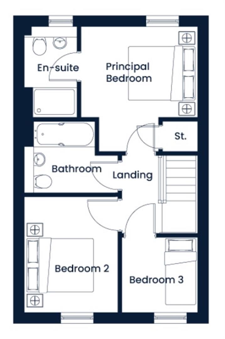 Plot 44, The Raglan, Dol Y Ddraig, Merthyr Tydfil floorplan
