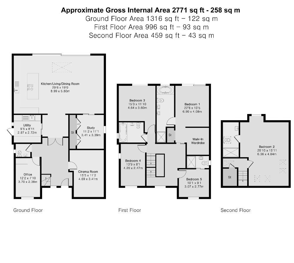 121, Newberries Avenue, Radlett floorplan