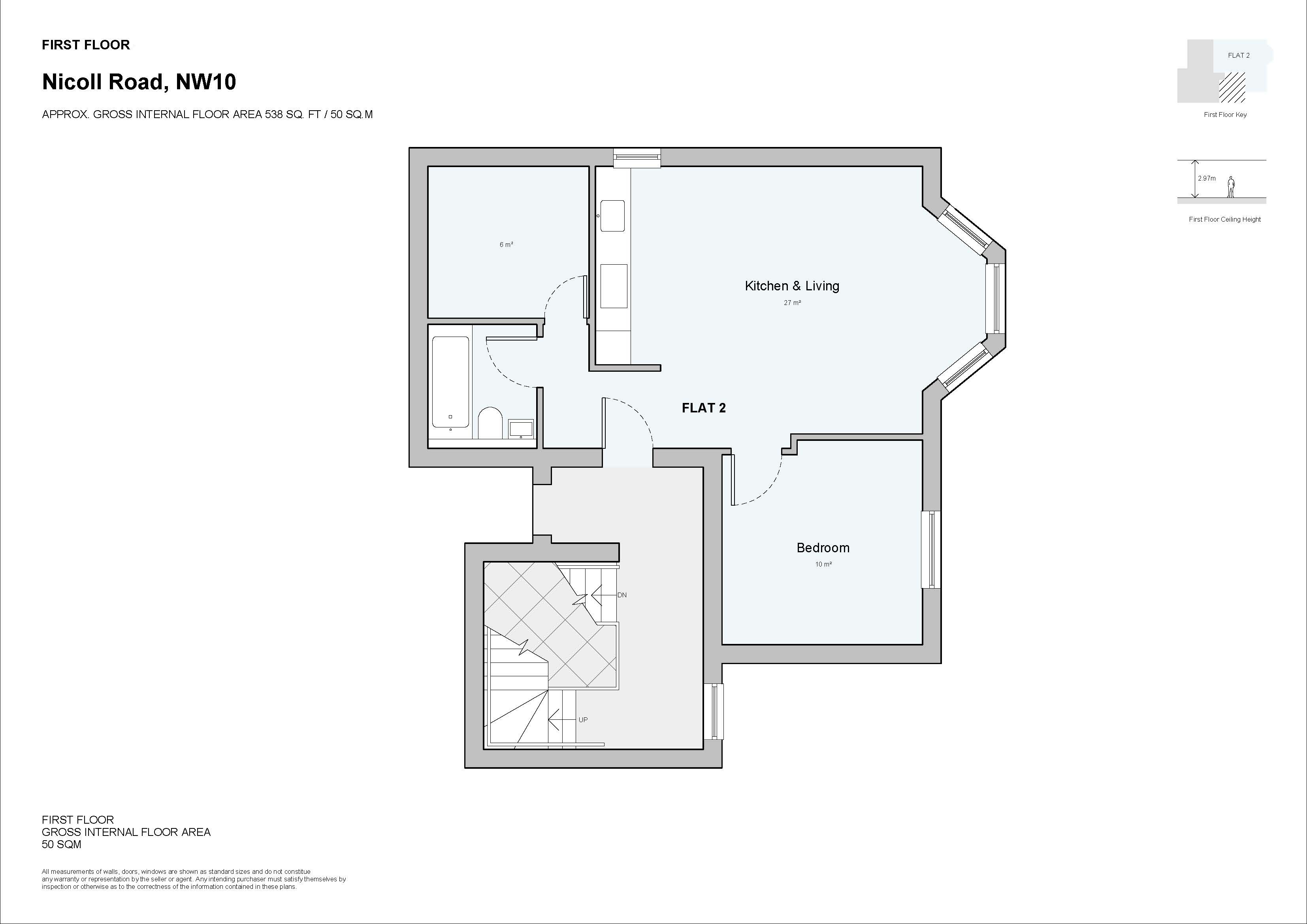 Flat 2, 10 Nicoll Road, Harelsden floorplan