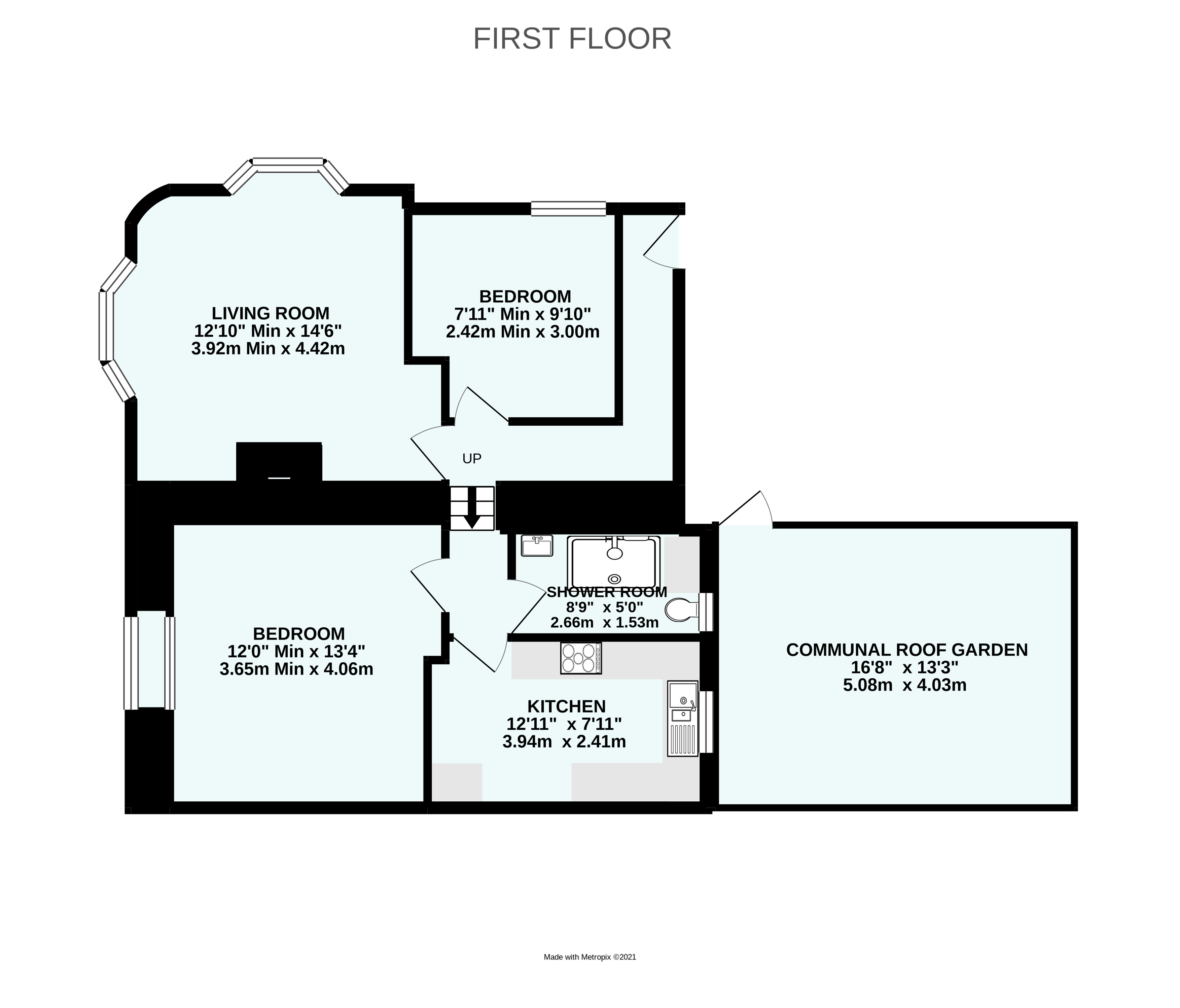 Flat 2,, Green Court, St. Ives floorplan