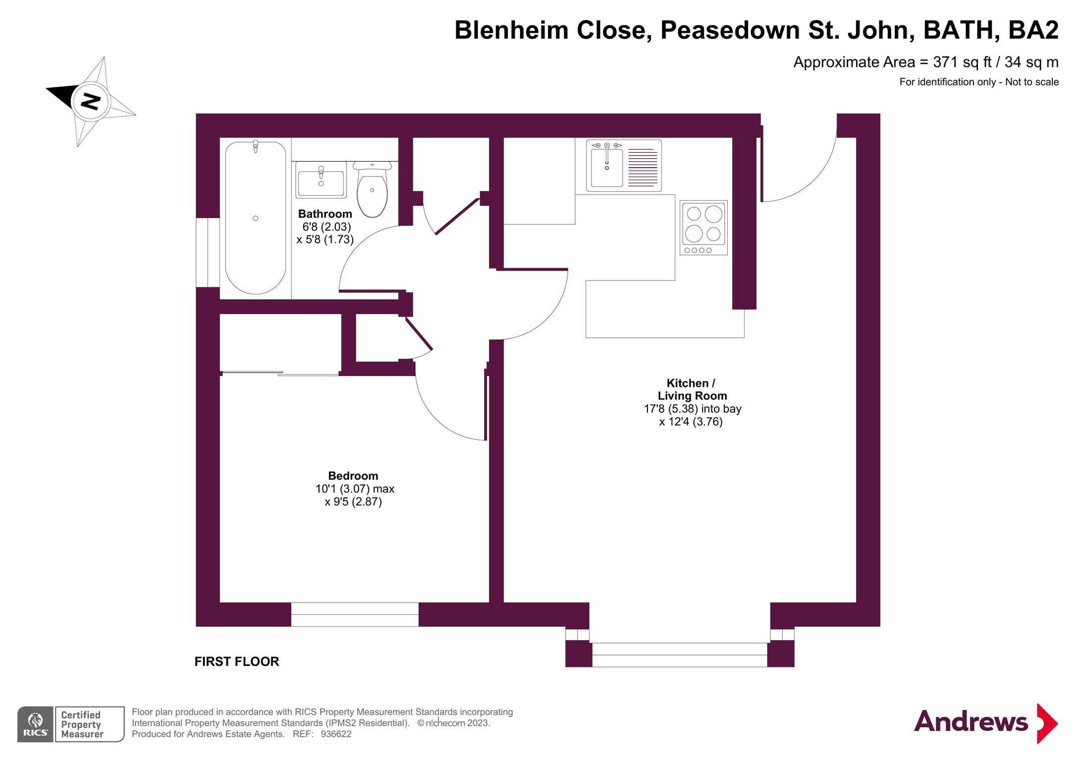 37, Blenheim Close, BATH floorplan