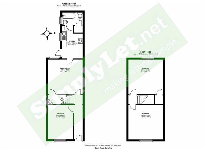 3 Bedrooms Semi-detached house to rent in Eagle Road, Guildford GU1