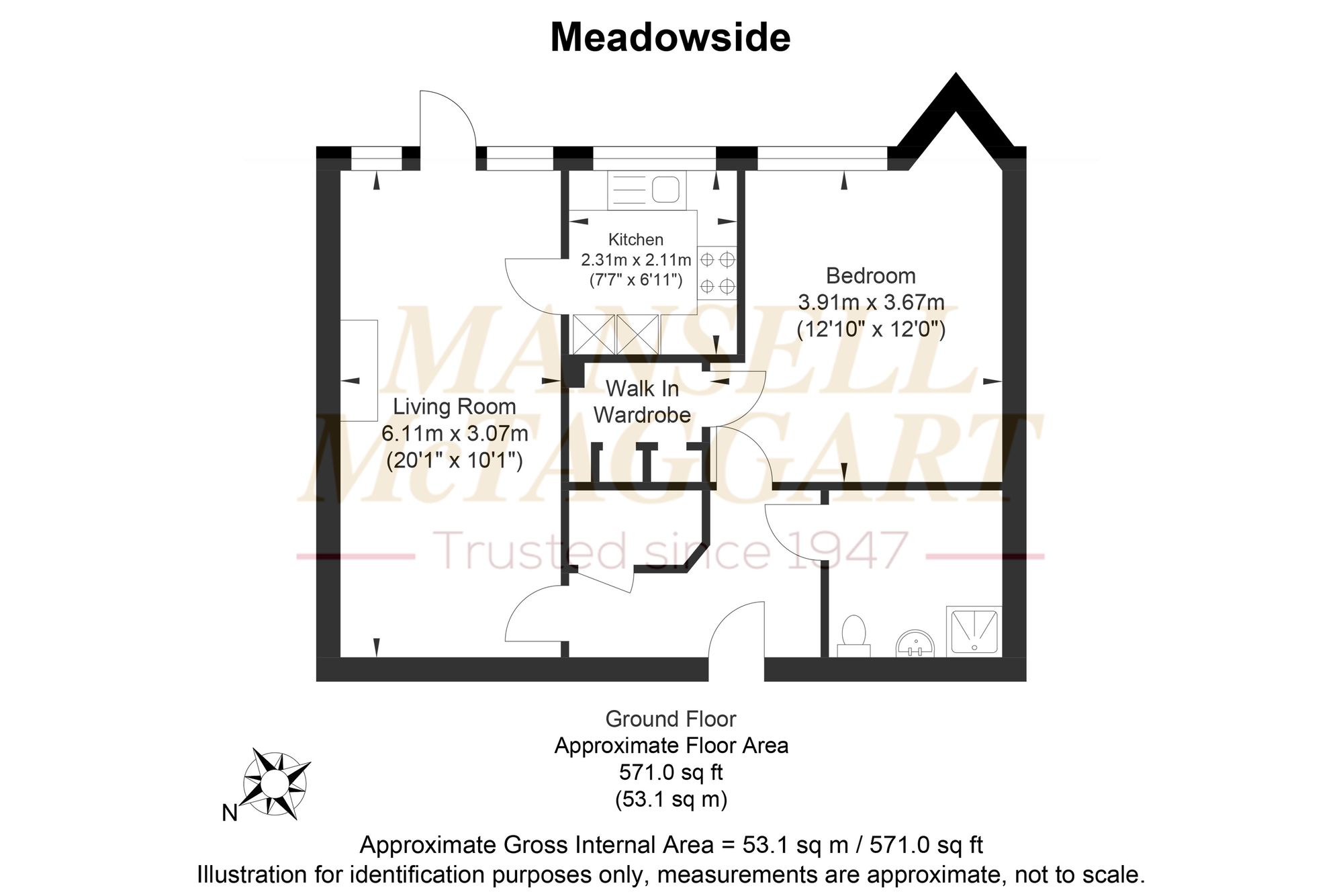 8 Foxmead Court Meadowside, Pulborough floorplan