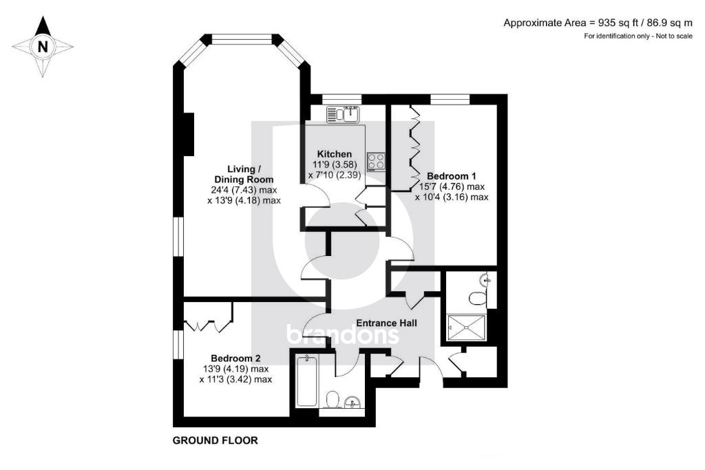 3 Glen Court, St. Johns Hill Road, Woking floorplan