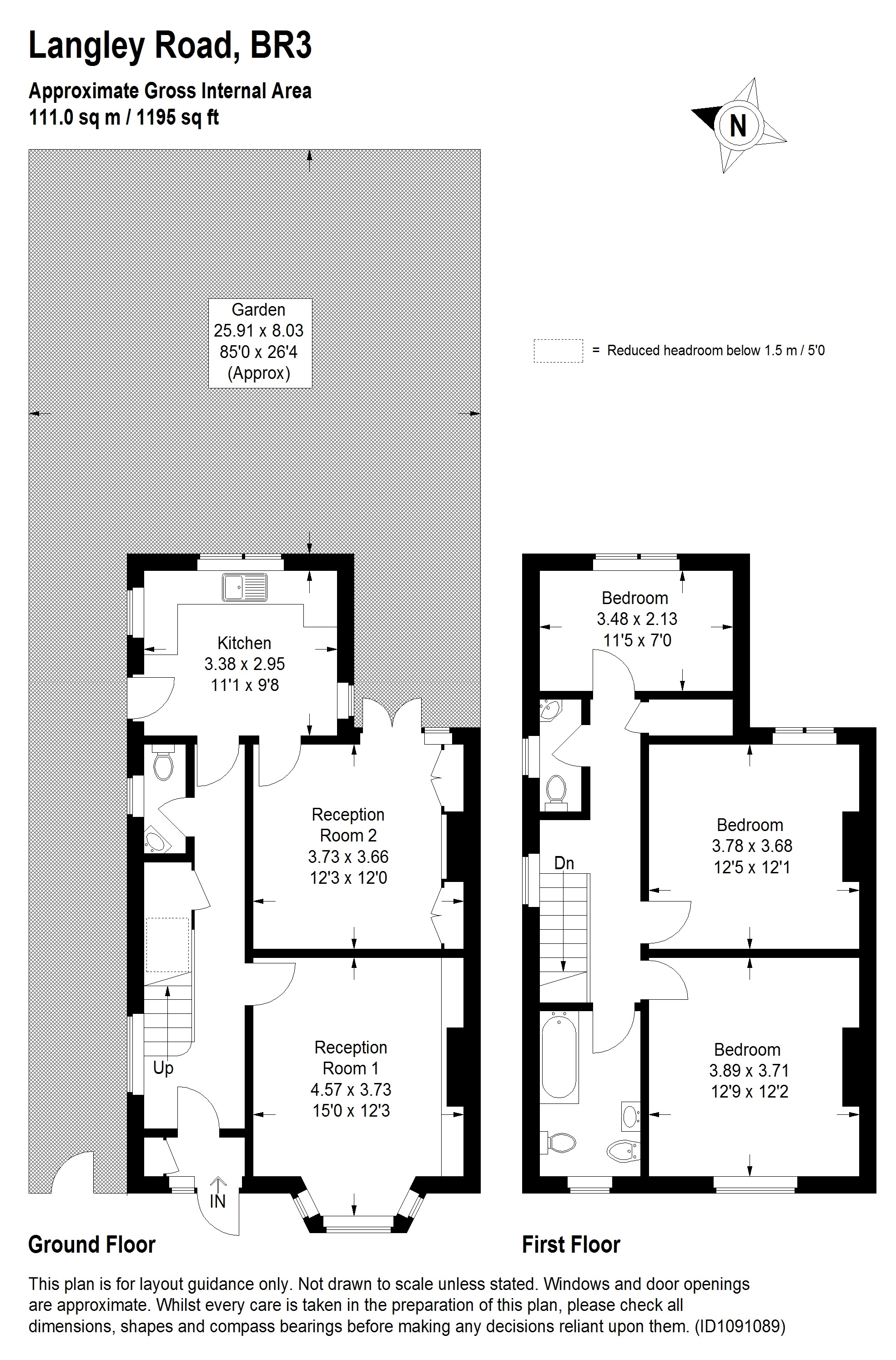 9, Langley Road, Beckenham floorplan