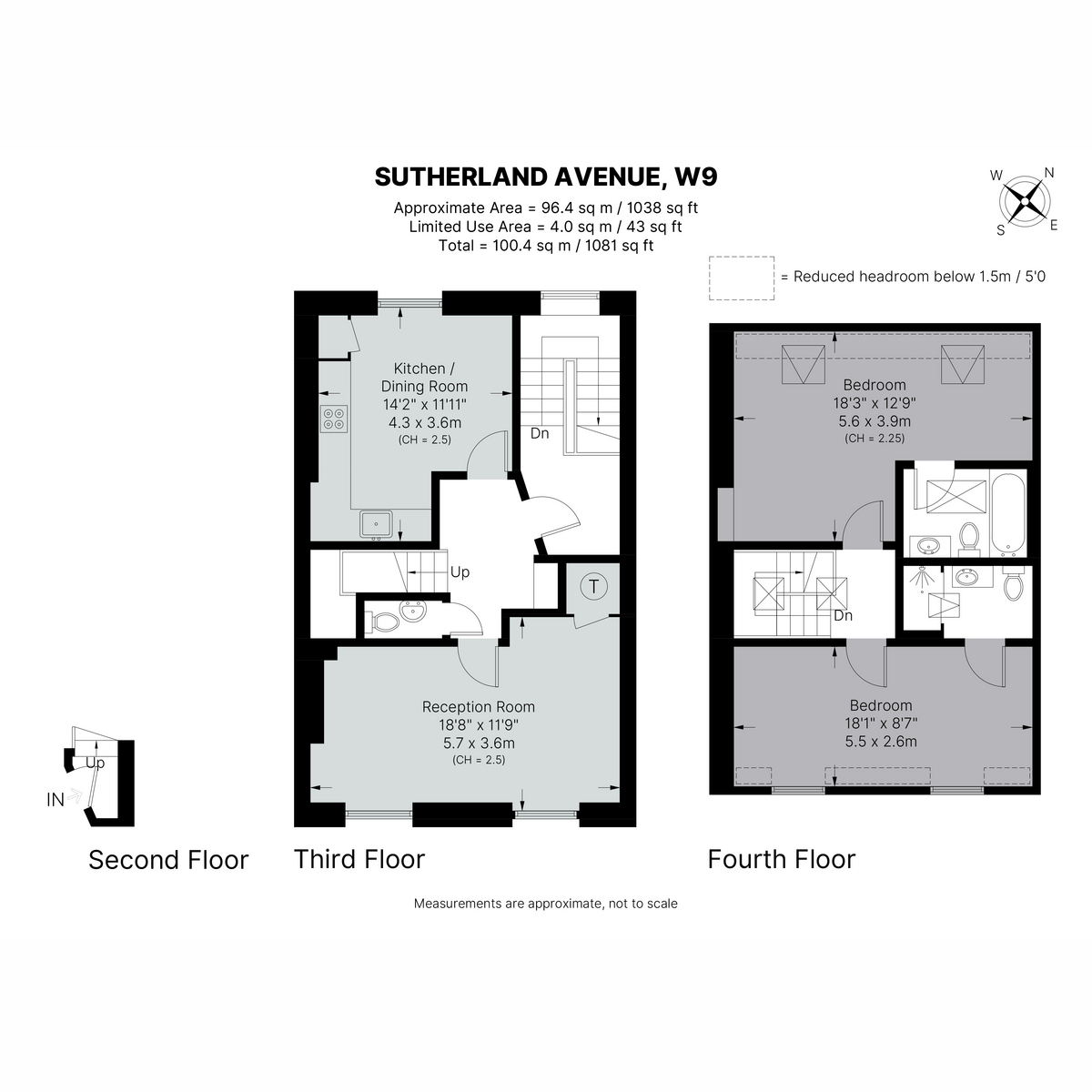 Sutherland Avenue, London floorplan
