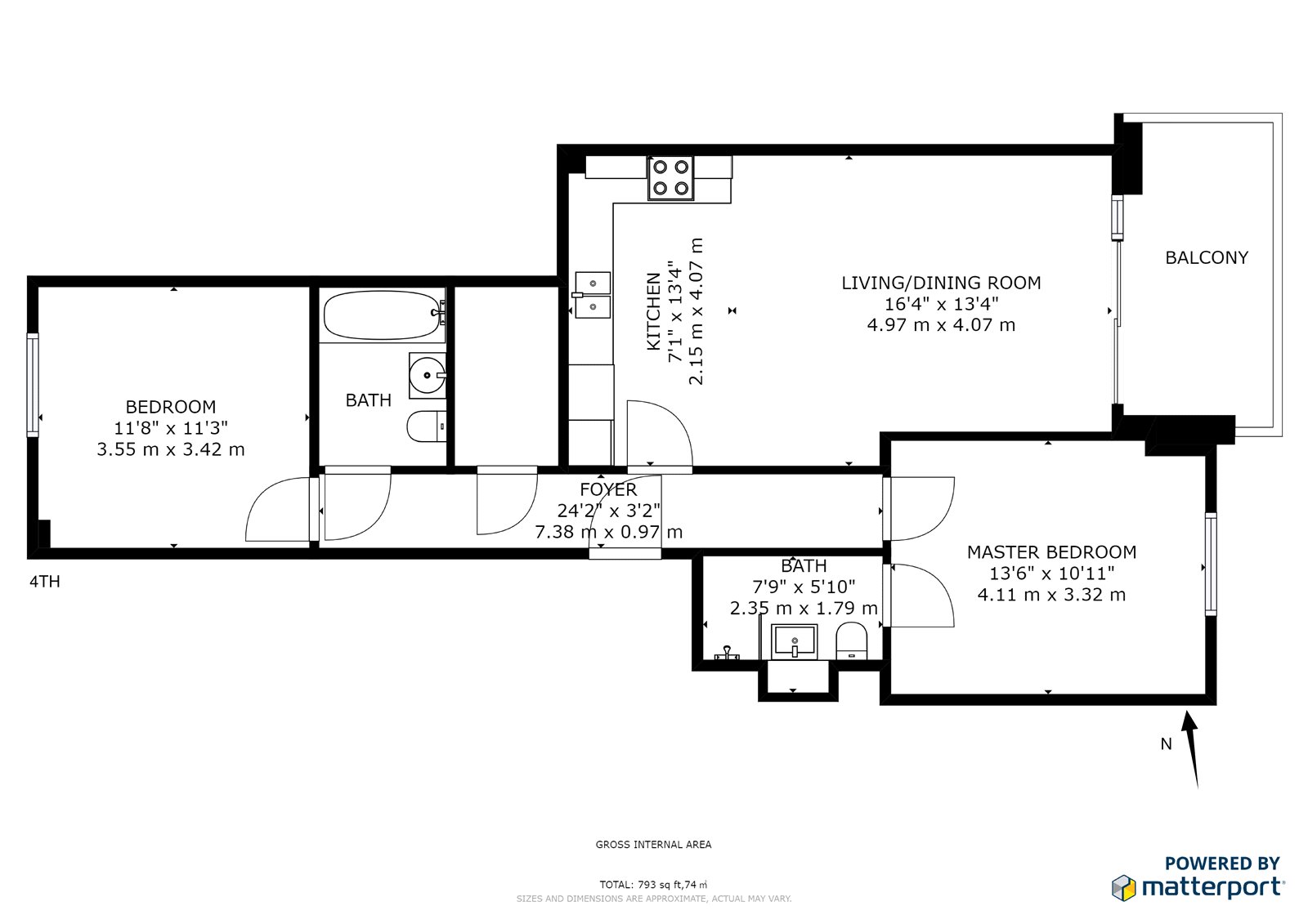 2 Bedrooms Flat to rent in City View Point, London E14